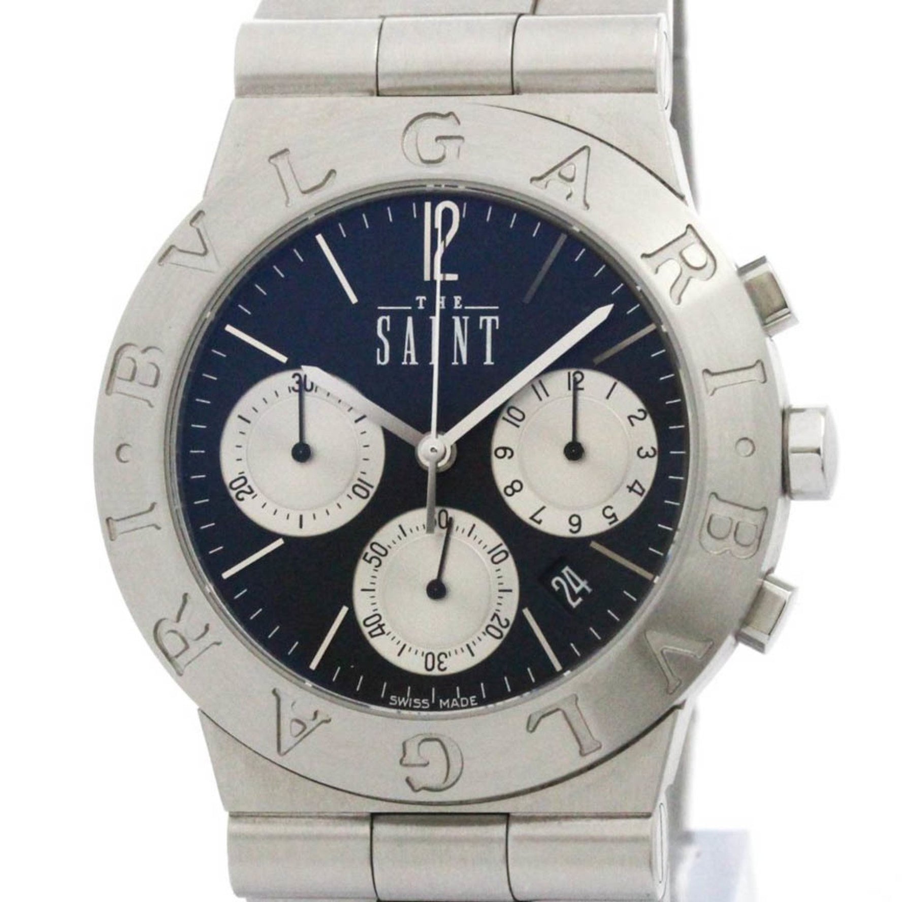 BVLGARI Diagono Sport Chronograph THE SAINT LTD Quartz Watch Polished