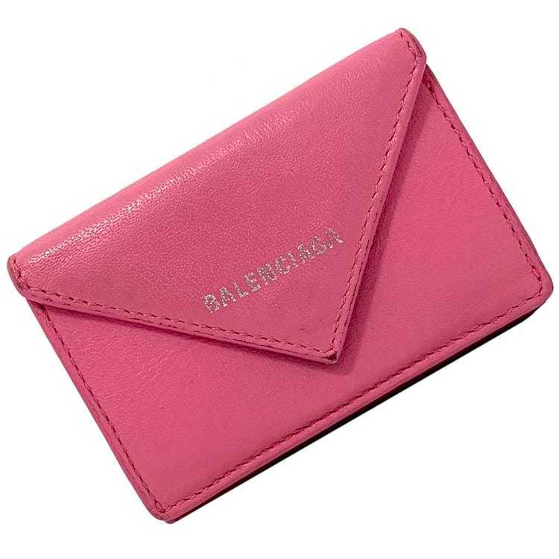 Balenciaga Trifold Wallet Paper Leather Size