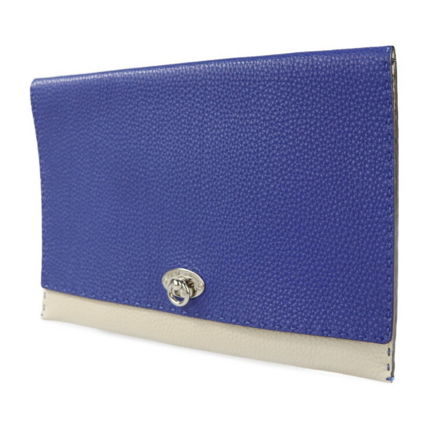 FENDI Alda 326 Selleria clutch bag leather series second turn lock