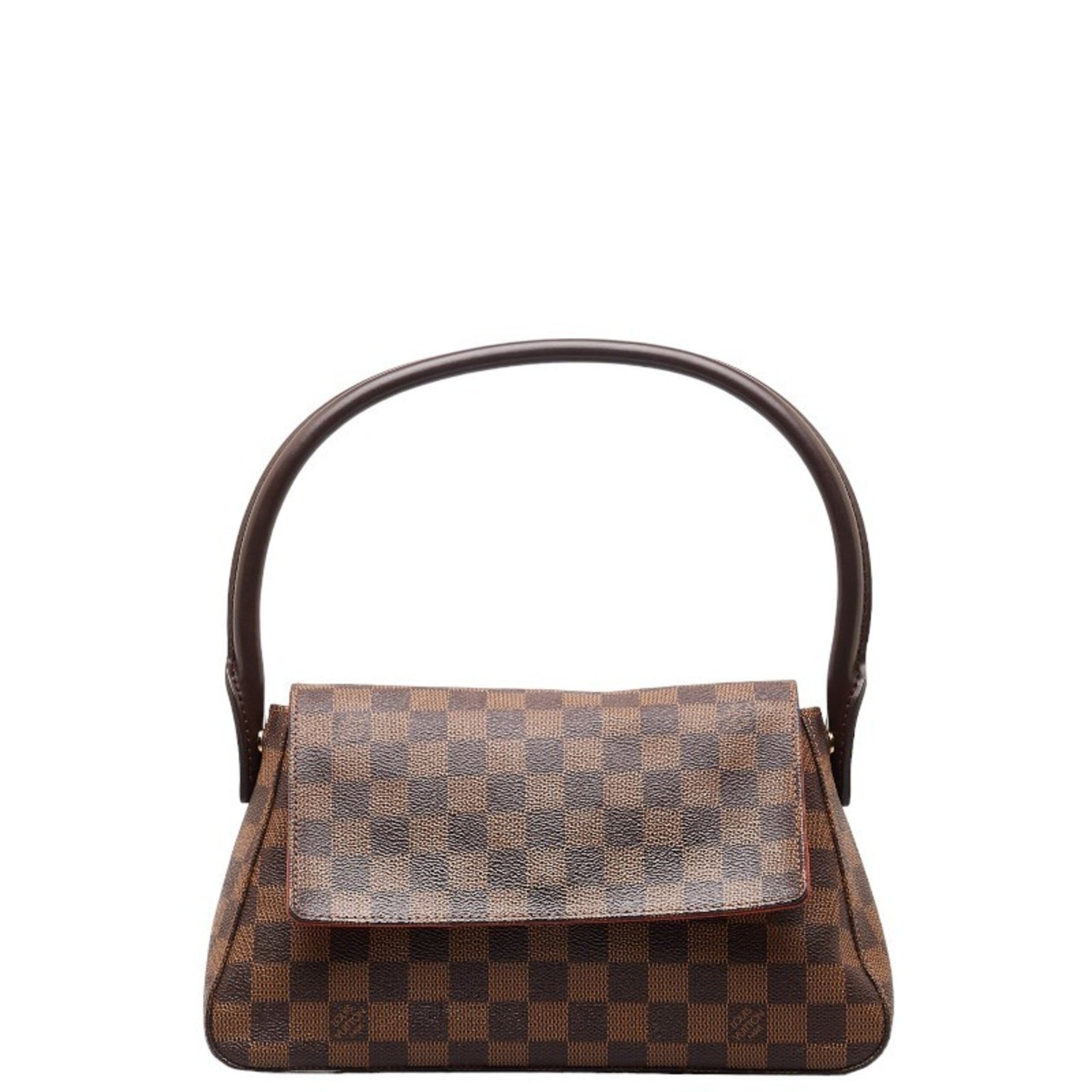 Louis Vuitton Damier Looping Special Order Handbag Shoulder Bag Brown PVC Leather