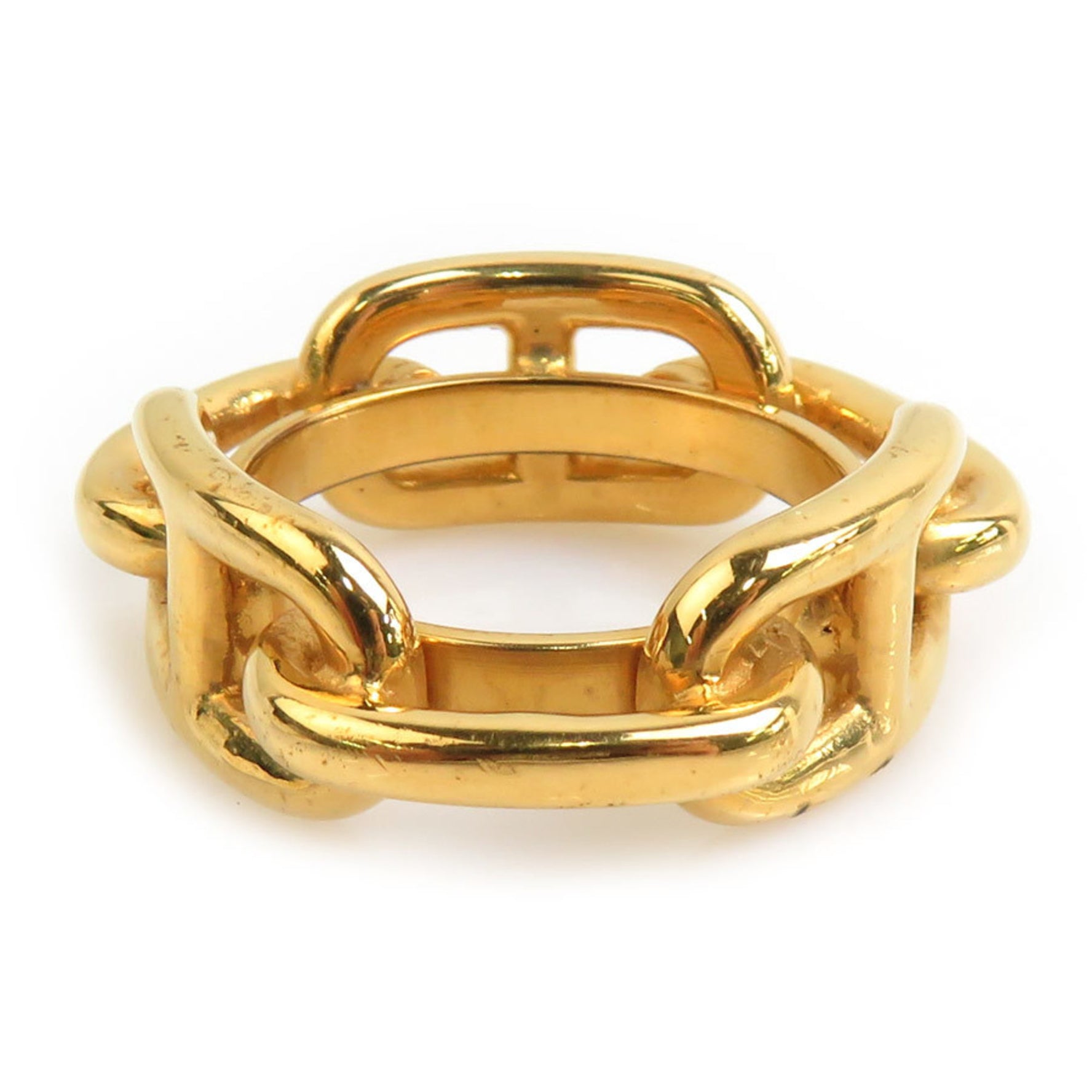 Hermes Chaine d'Ancre scarf ring, metal