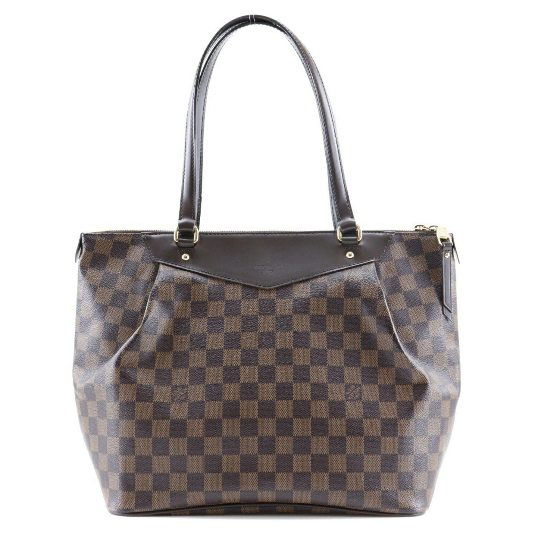 Louis Vuitton Westminster GM Tote Bag Damier Canvas Made in France 2012 Shoulder Handbag Double Zipper Ladies