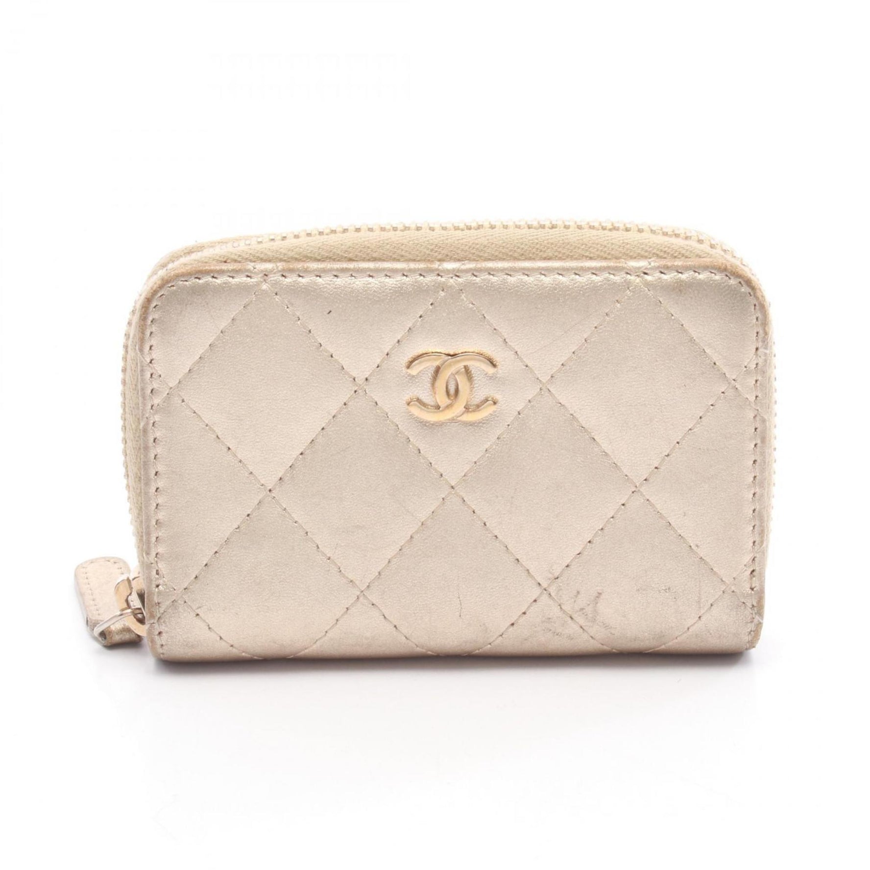 CHANEL Matelasse Wallet/Coin Case, Leather