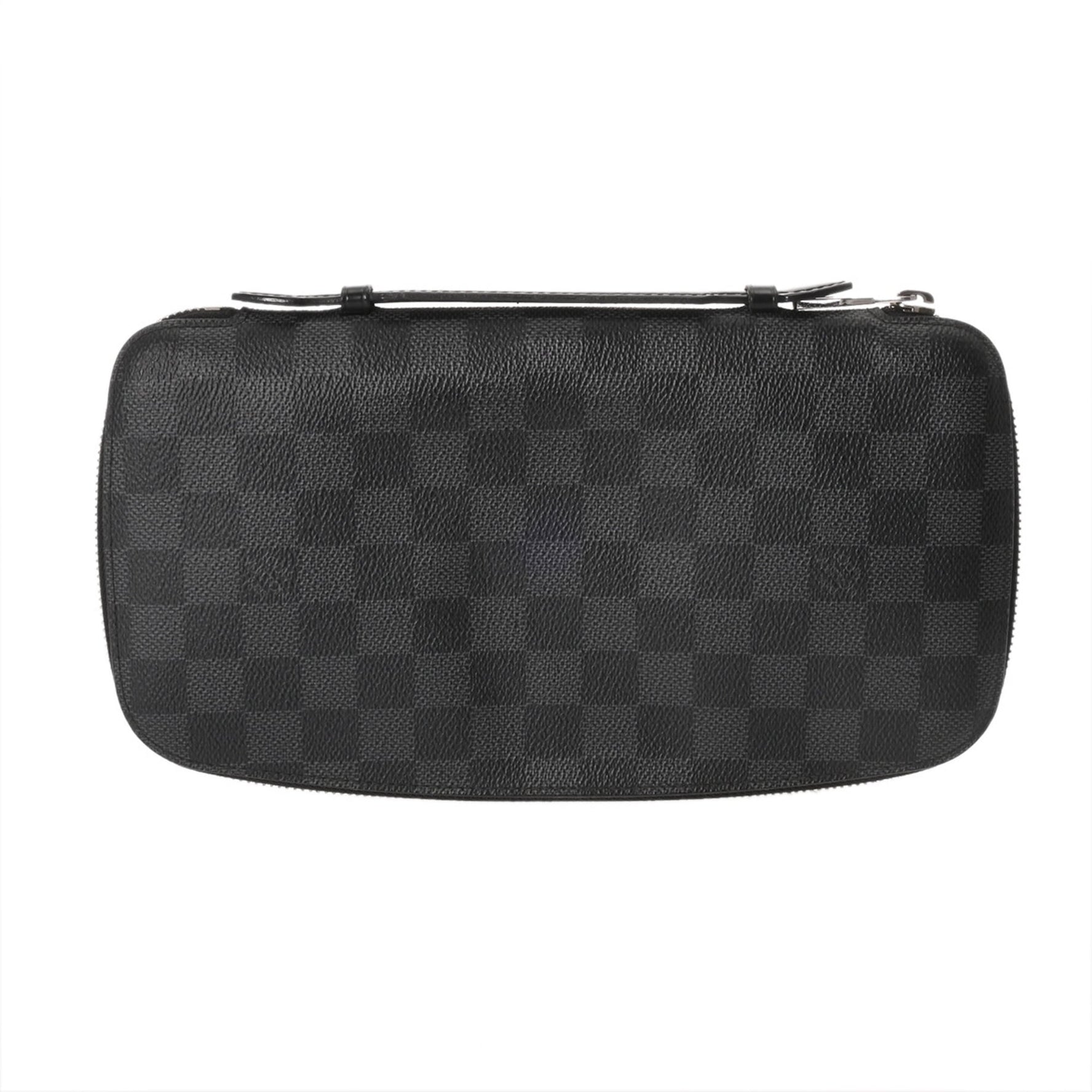LOUIS VUITTON Damier Graphite Organizer Atoll Black/Grey Canvas Travel Case, AB Condition, Pre-owned, Ginzo