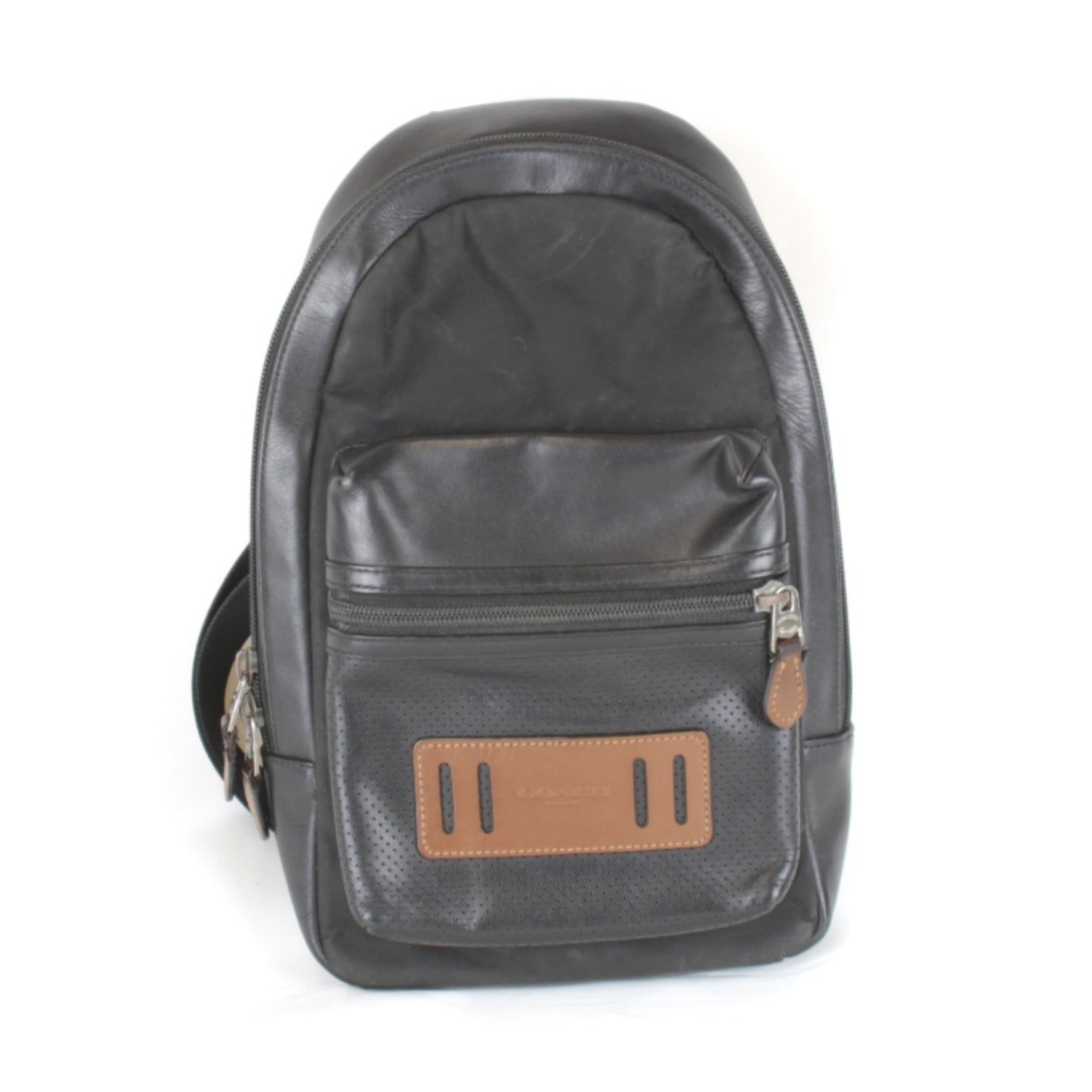 COACH Body Bag Leather Punching