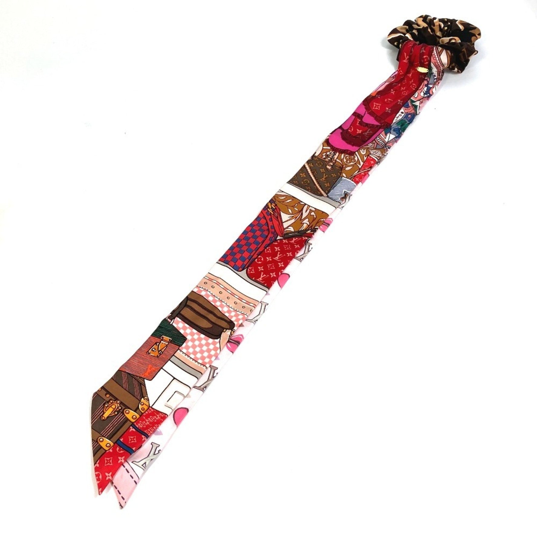 Louis Vuitton Accessories Scrunchie Silk Ribbon Be Mindful Hair Tie Multicolor