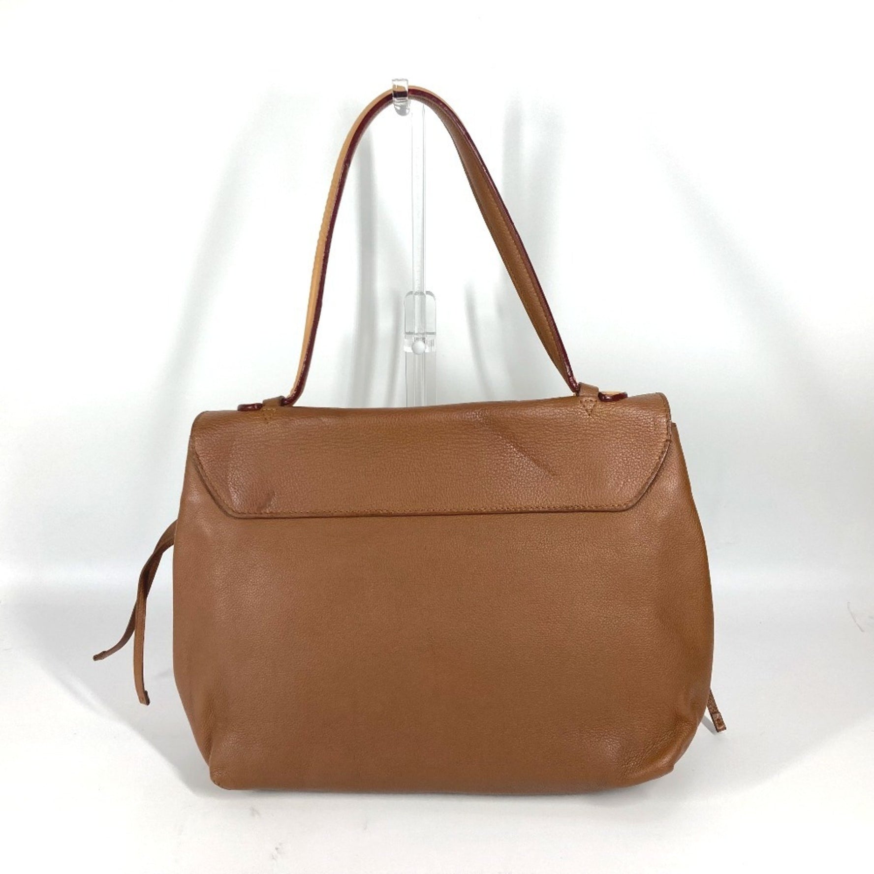 Louis Vuitton Lock Me MM Bag Tote Shoulder Flap Leather