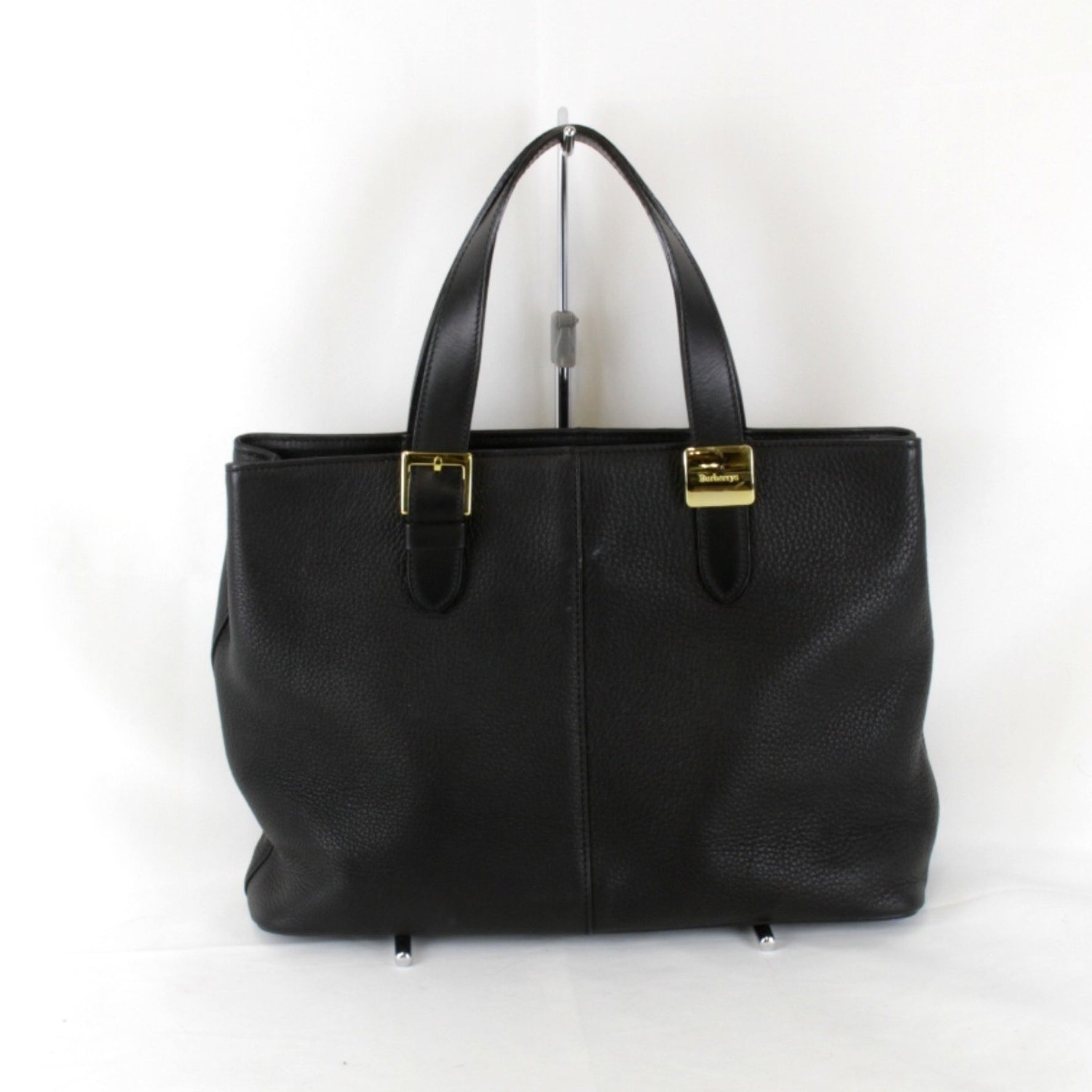 BURBERRY Nova Check Handbag Leather