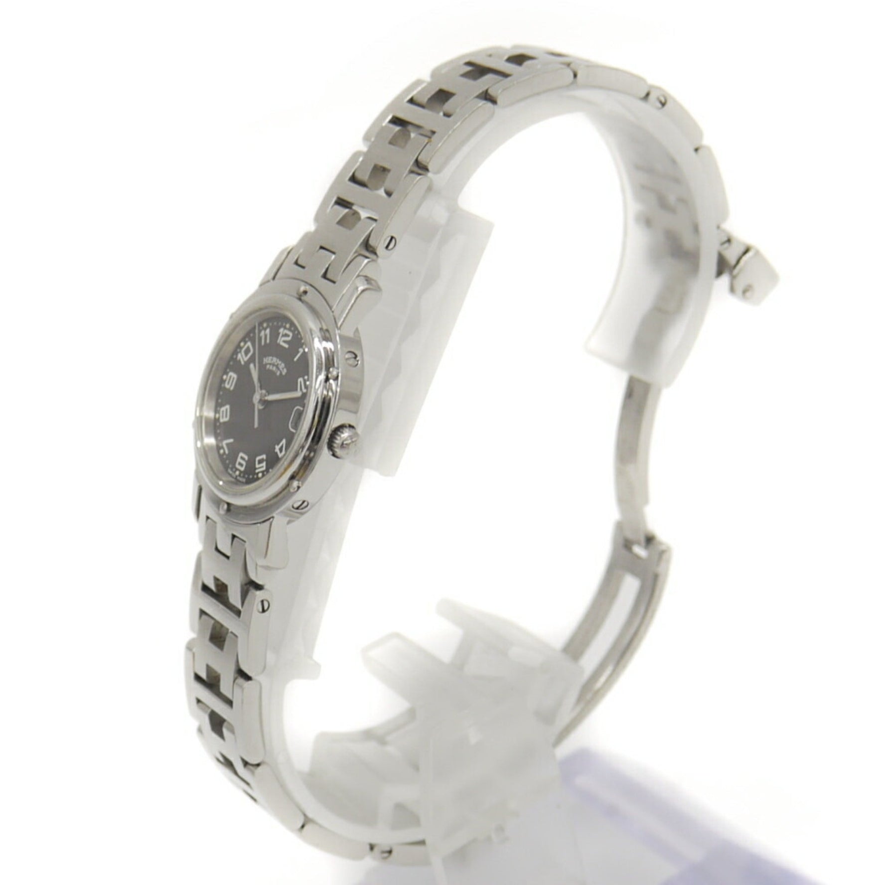 HERMES Clipper Watch Quartz Gray Dial