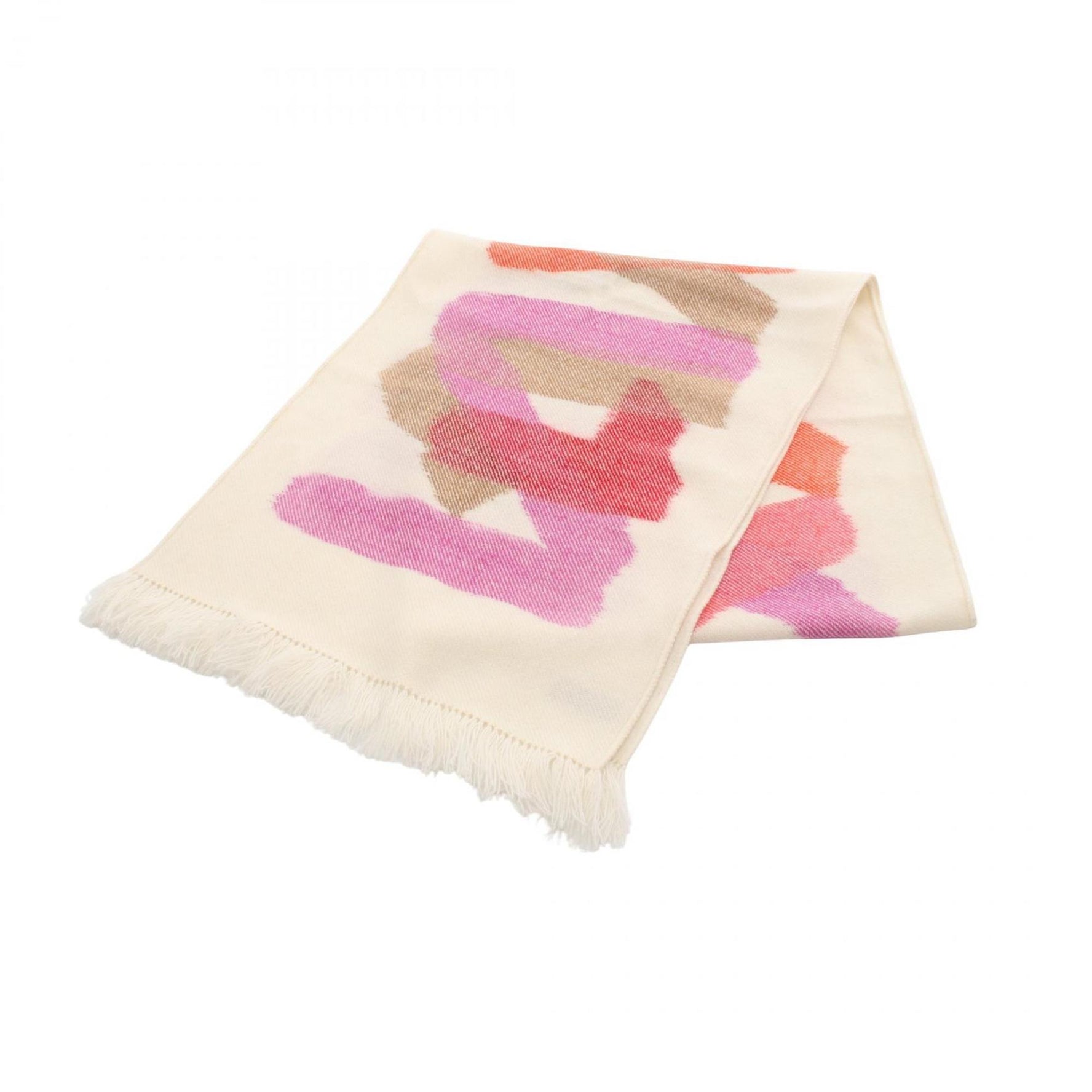 Hermes Ikat Zigzag Scarf Clothing Cashmere Ivory Multicolor