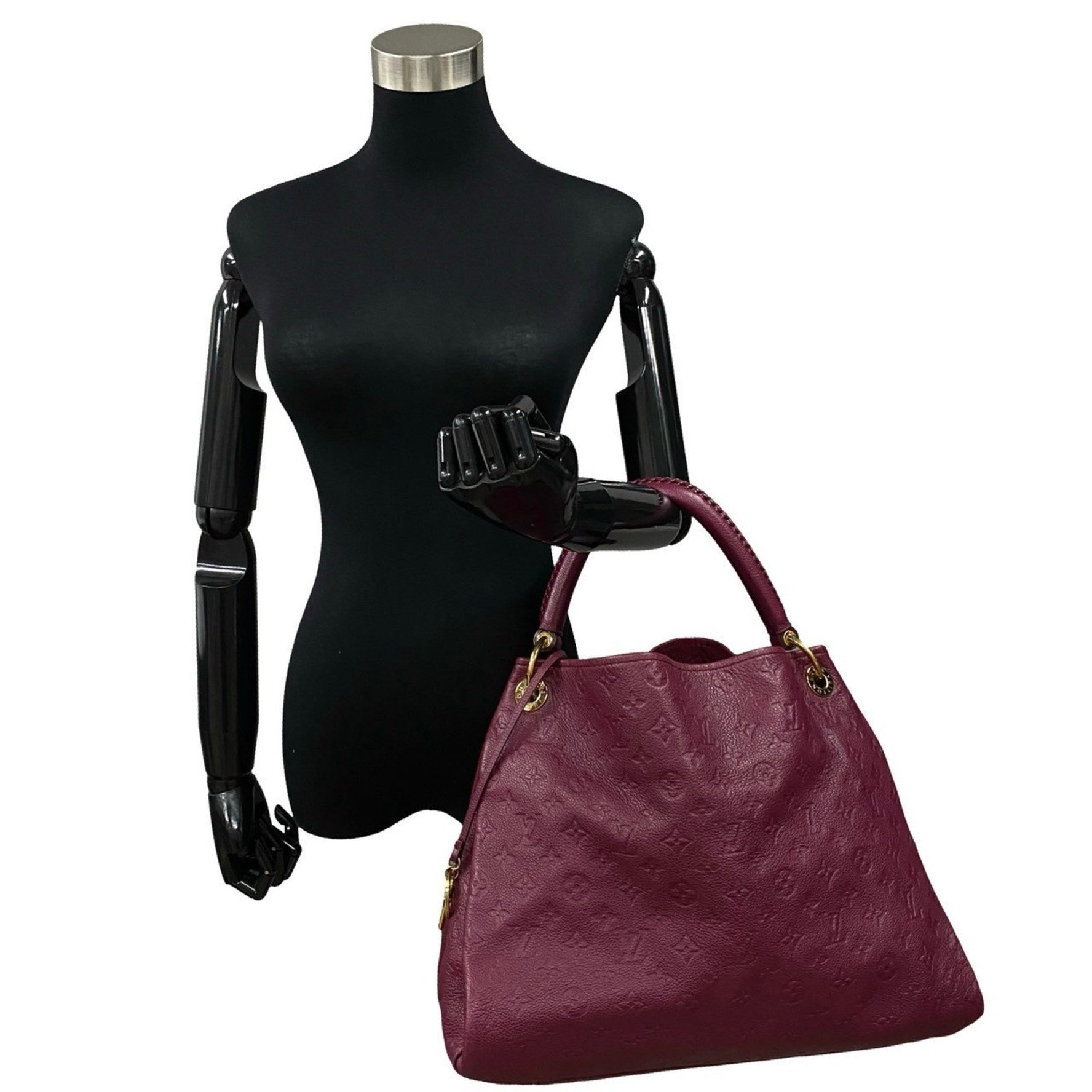 Louis Vuitton Monogram Empreinte Artsy Leather Shoulder Bag, Red