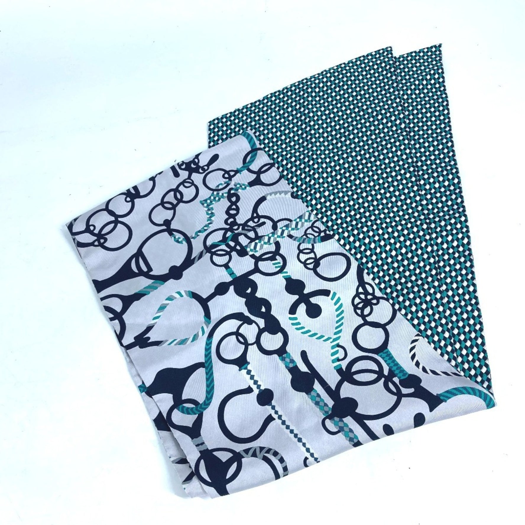 HERMES Maxi Twilly Scarf Silk Green