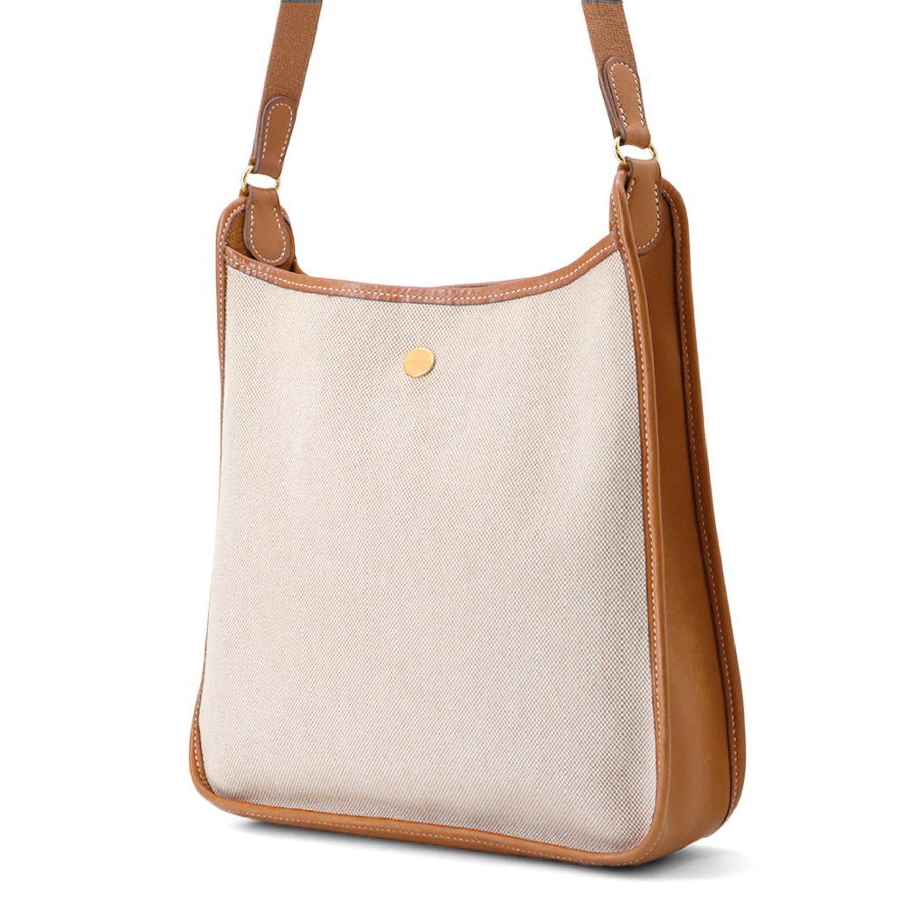 Hermes Hermès Vespa PM Shoulder Bag in Toile H Leather (B Stamp)