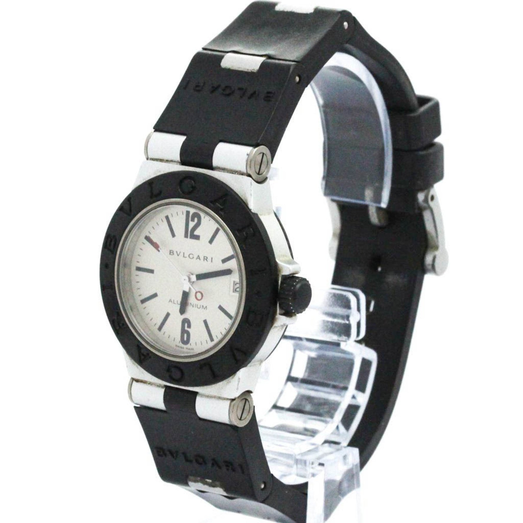 BVLGARI Aluminum Rubber Quartz Ladies Watch AL32TA