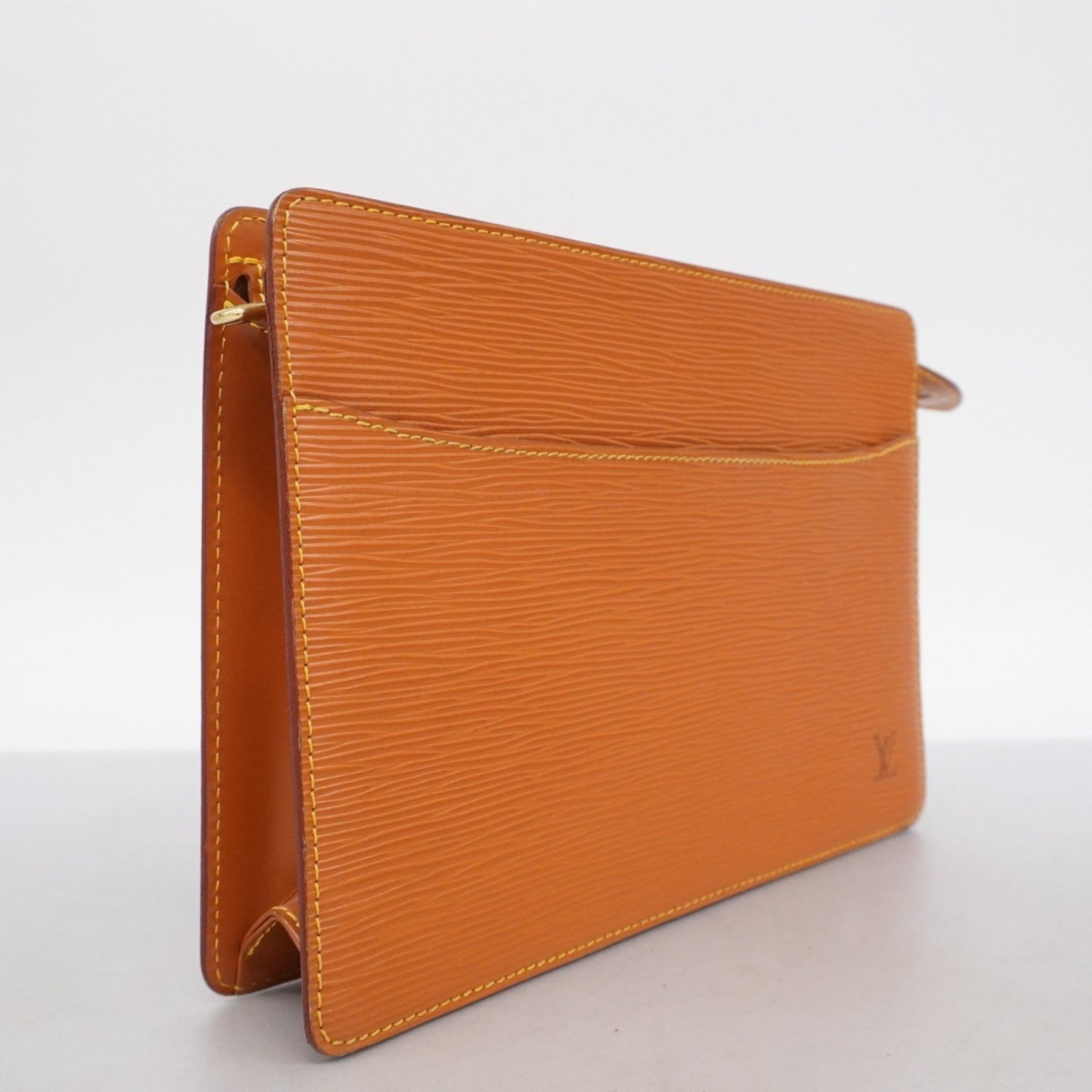 Louis Vuitton Epi Pochette Homme Clutch Bag Zipangu Gold