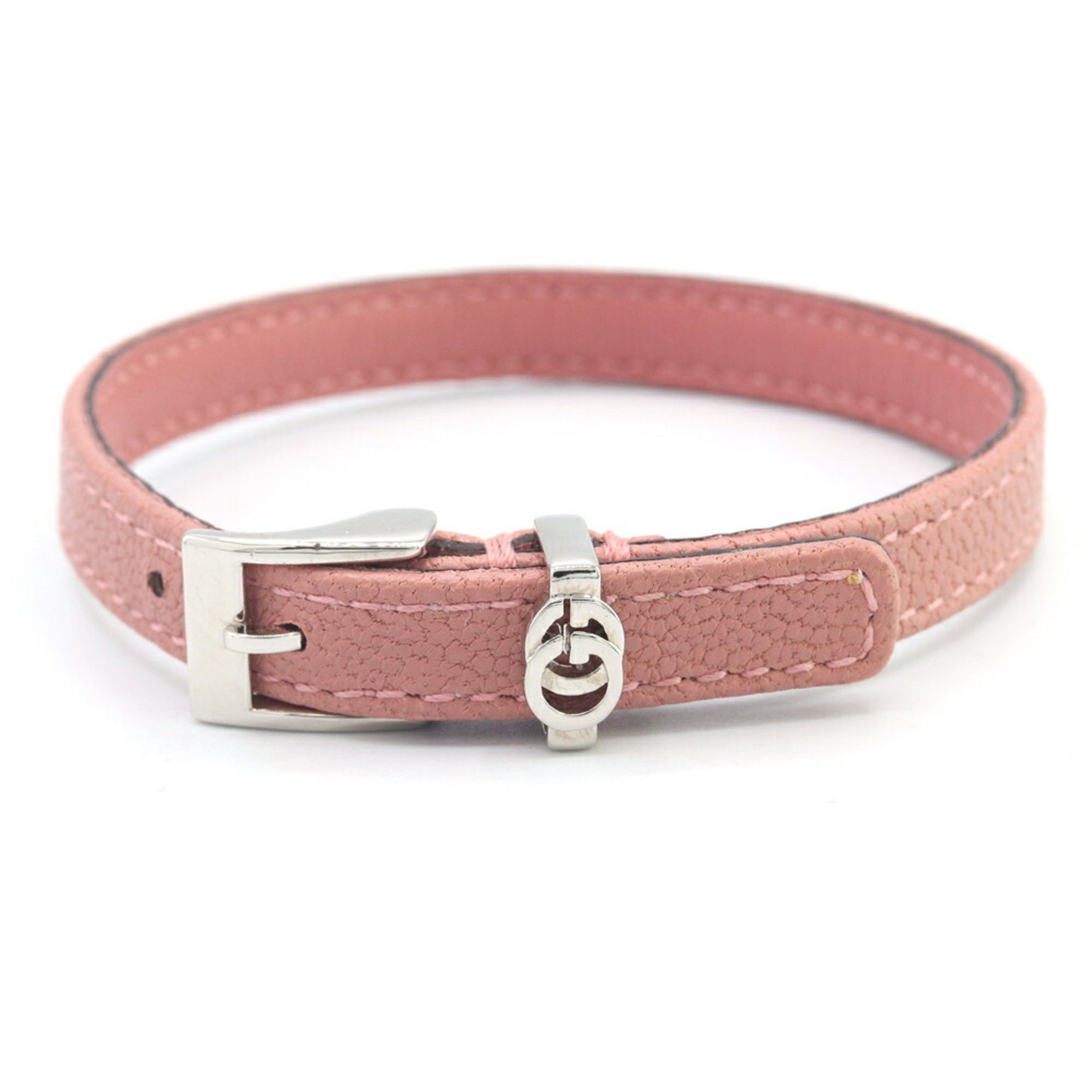 Gucci Double G Bracelet Leather GG Bangle