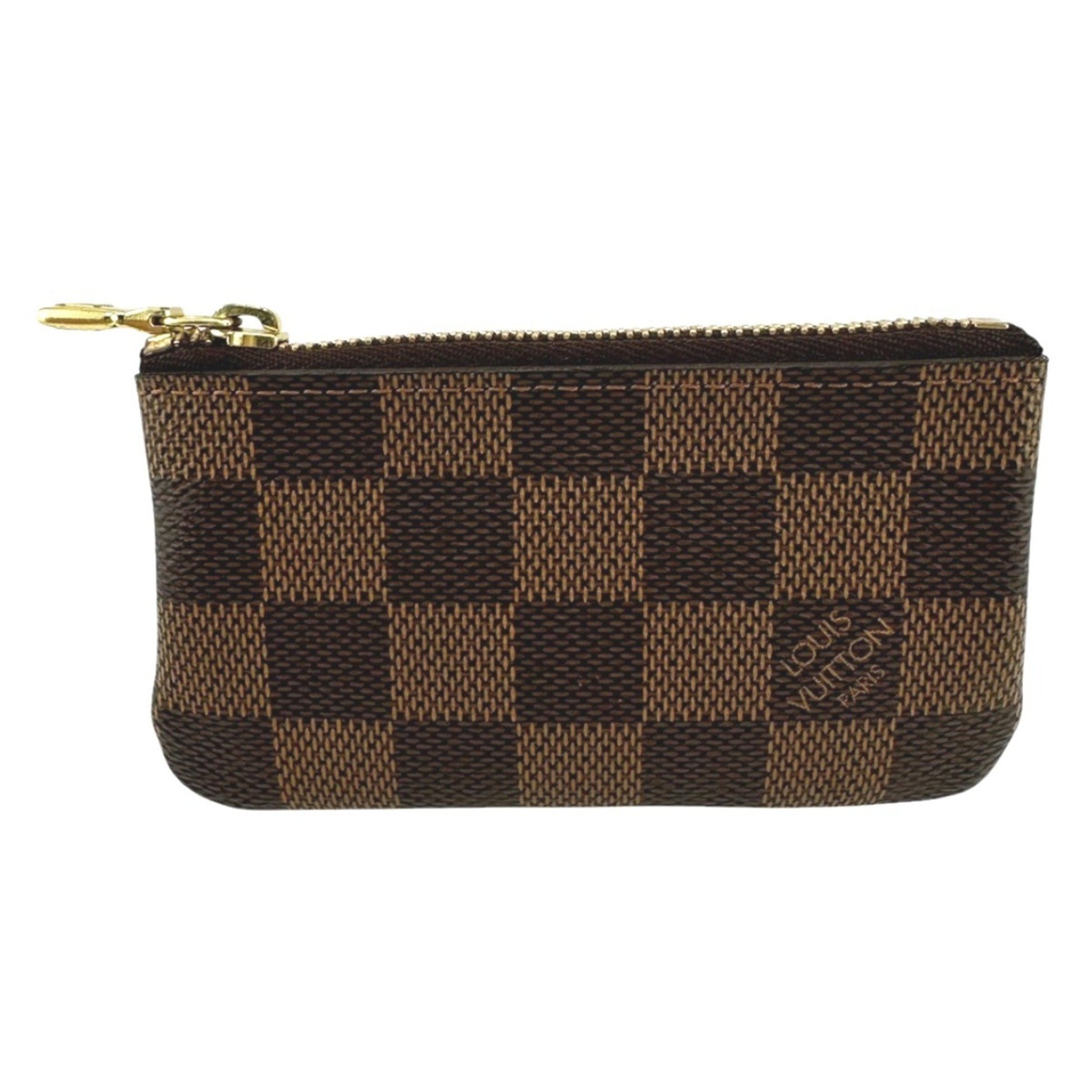 Louis Vuitton Key Case, Coin Purse and Case Damier Pochette Cle Canvas