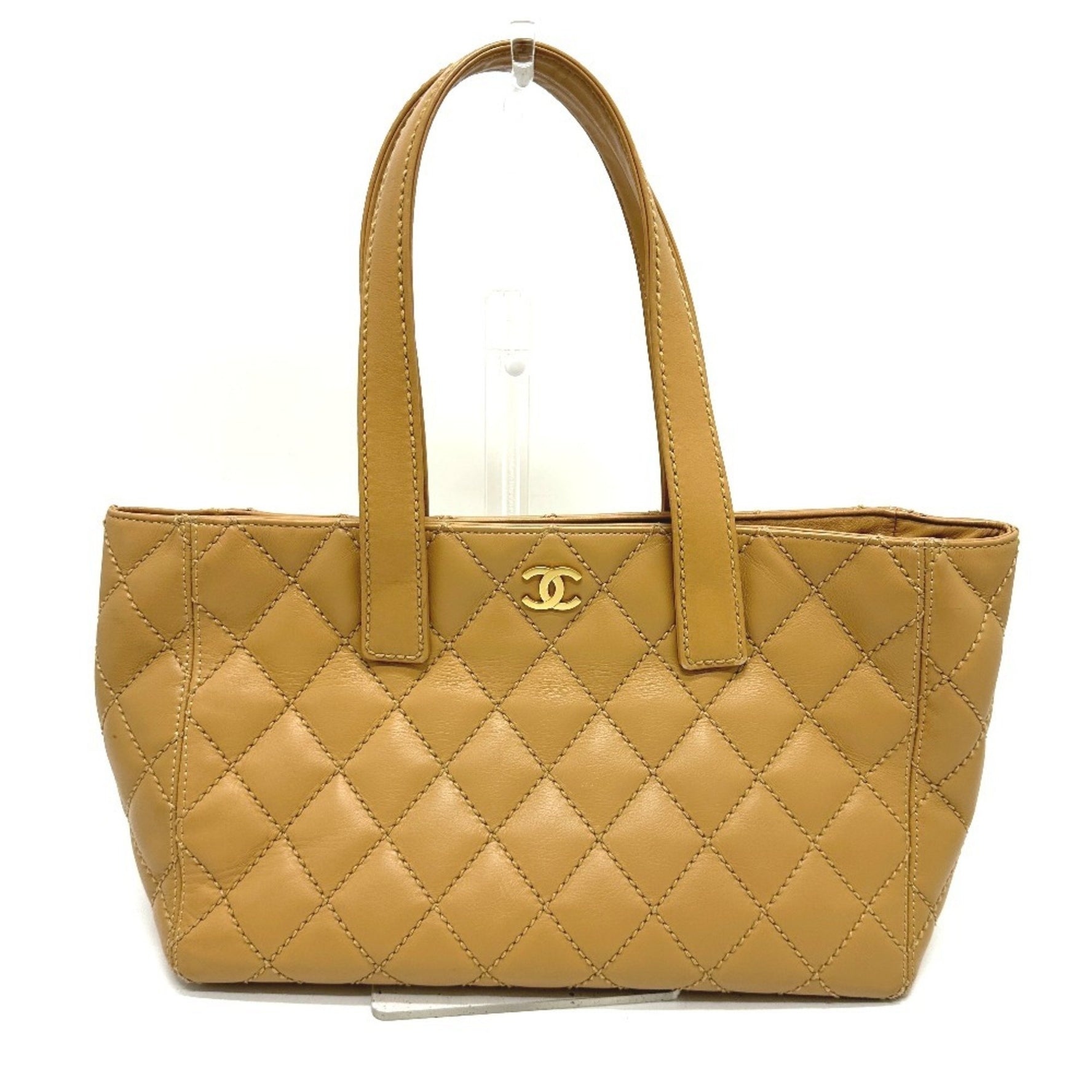CHANEL Wild Stitch Tote Bag with Pouch, Calfskin