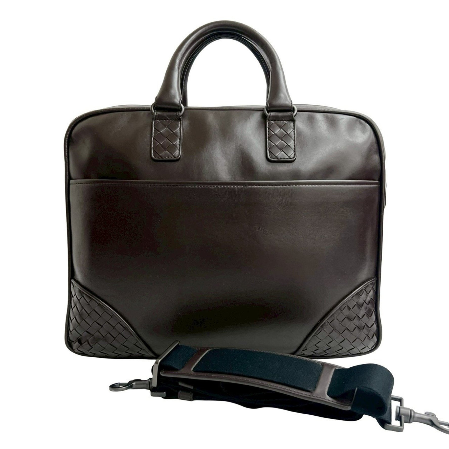 BOTTEGA VENETA Intrecciato Leather Business Bag/Shoulder Bag