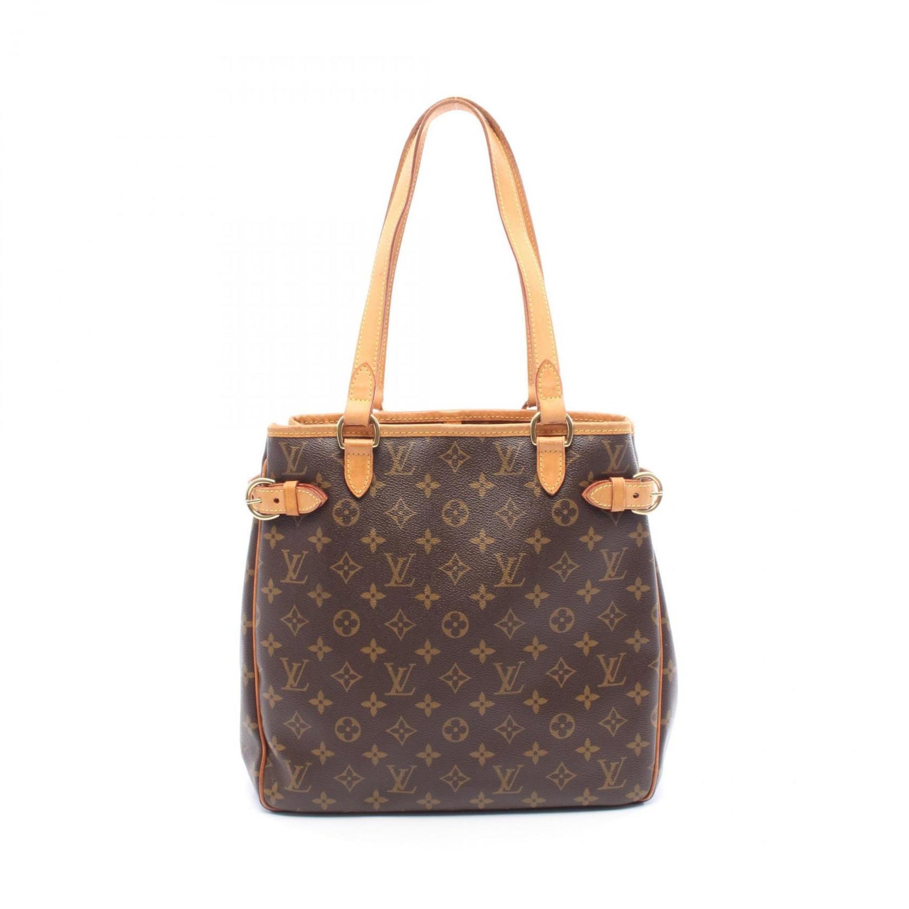 Louis Vuitton Batignolles Vertical Tote Bag, Coated Canvas and Leather, Monogram, Brown