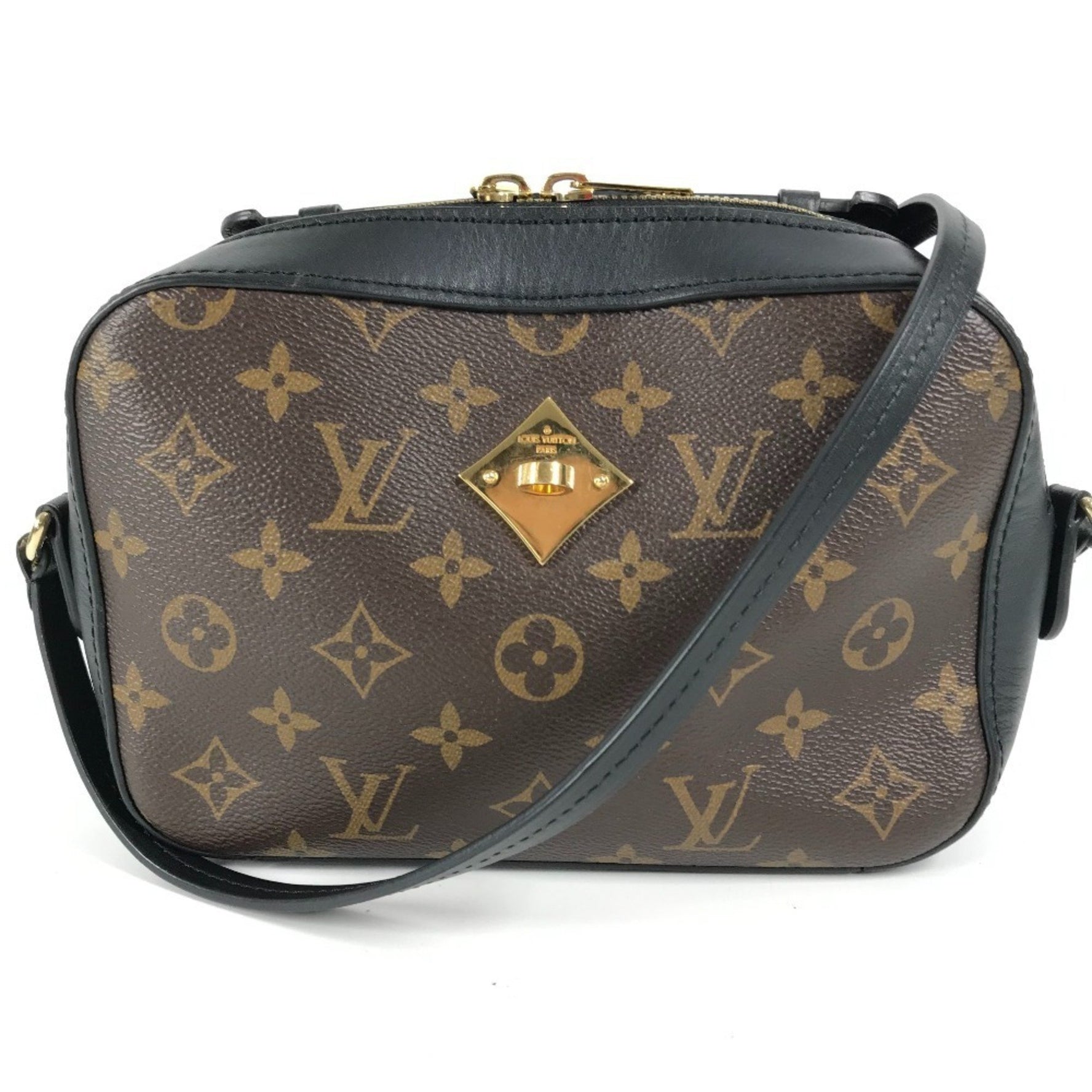 Louis Vuitton Monogram Santonge Bag Crossbody Pochette Shoulder Canvas Noir Black