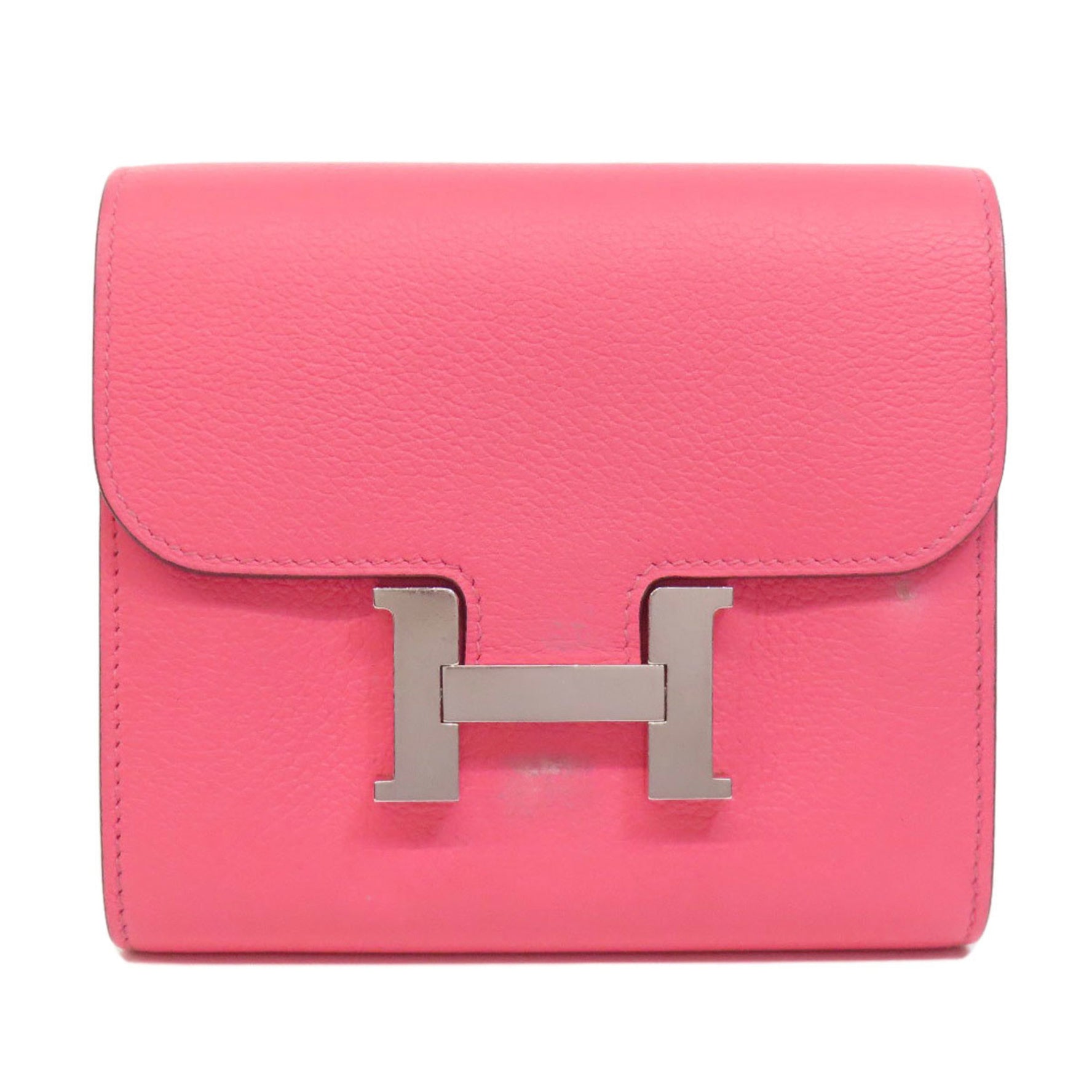 Hermes Constance Compact Bi-fold Wallet Veau Madame