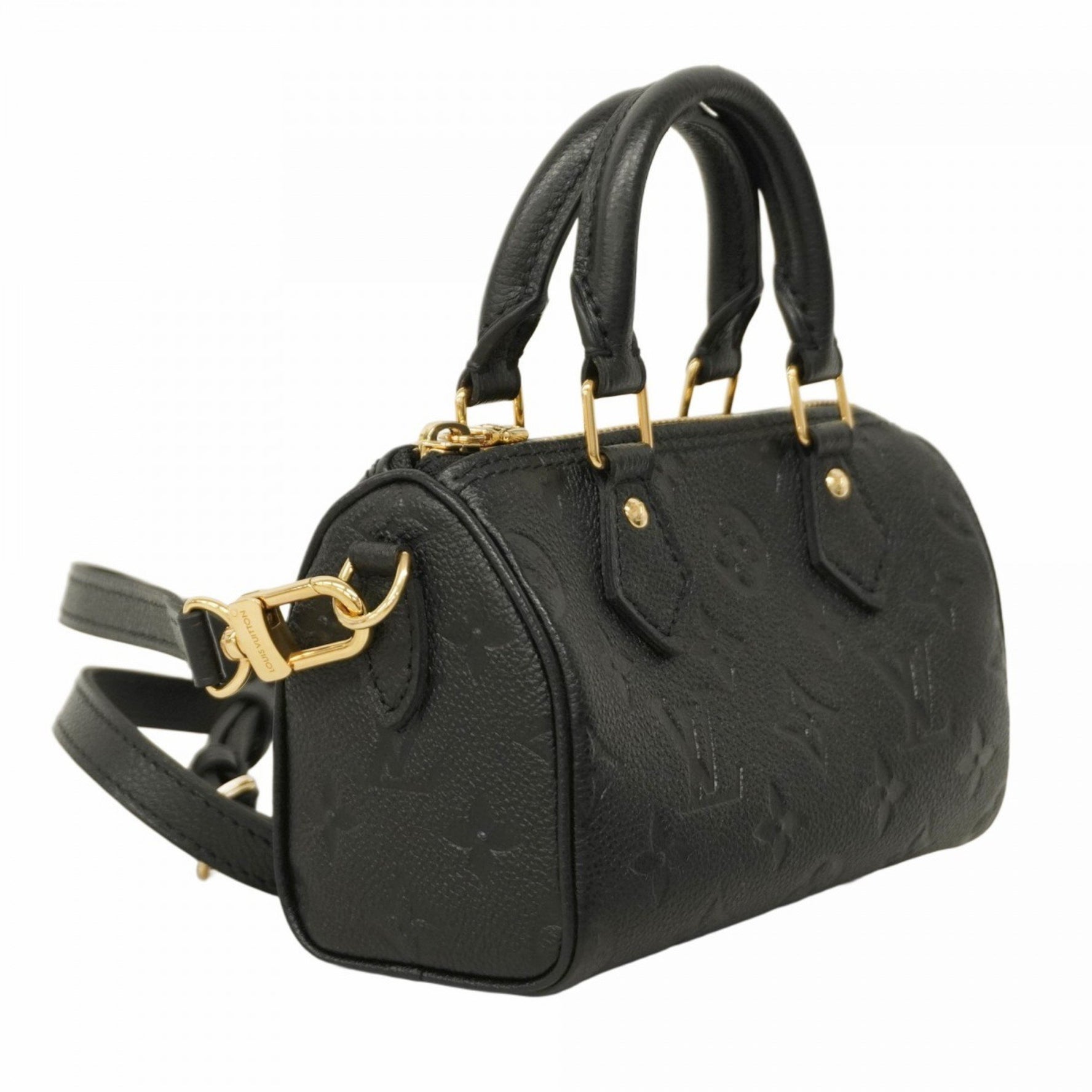 Louis Vuitton Monogram Empreinte Nano Speedy Handbag Bag