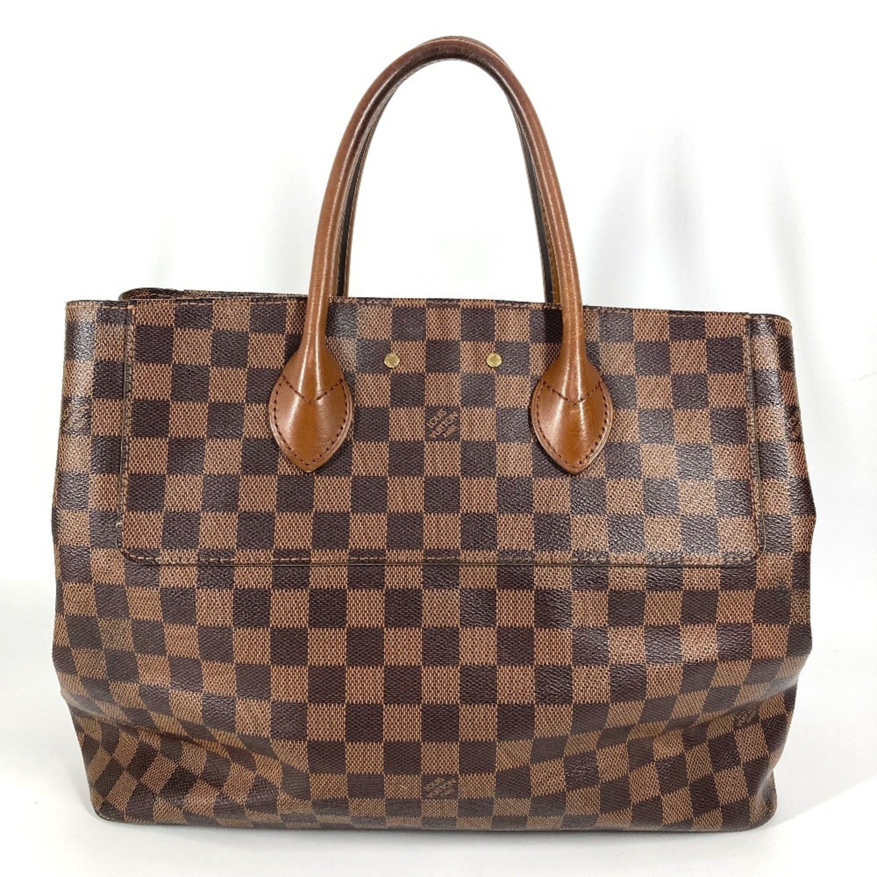 Louis Vuitton Damier Ascot Bag Tote Handbag Canvas