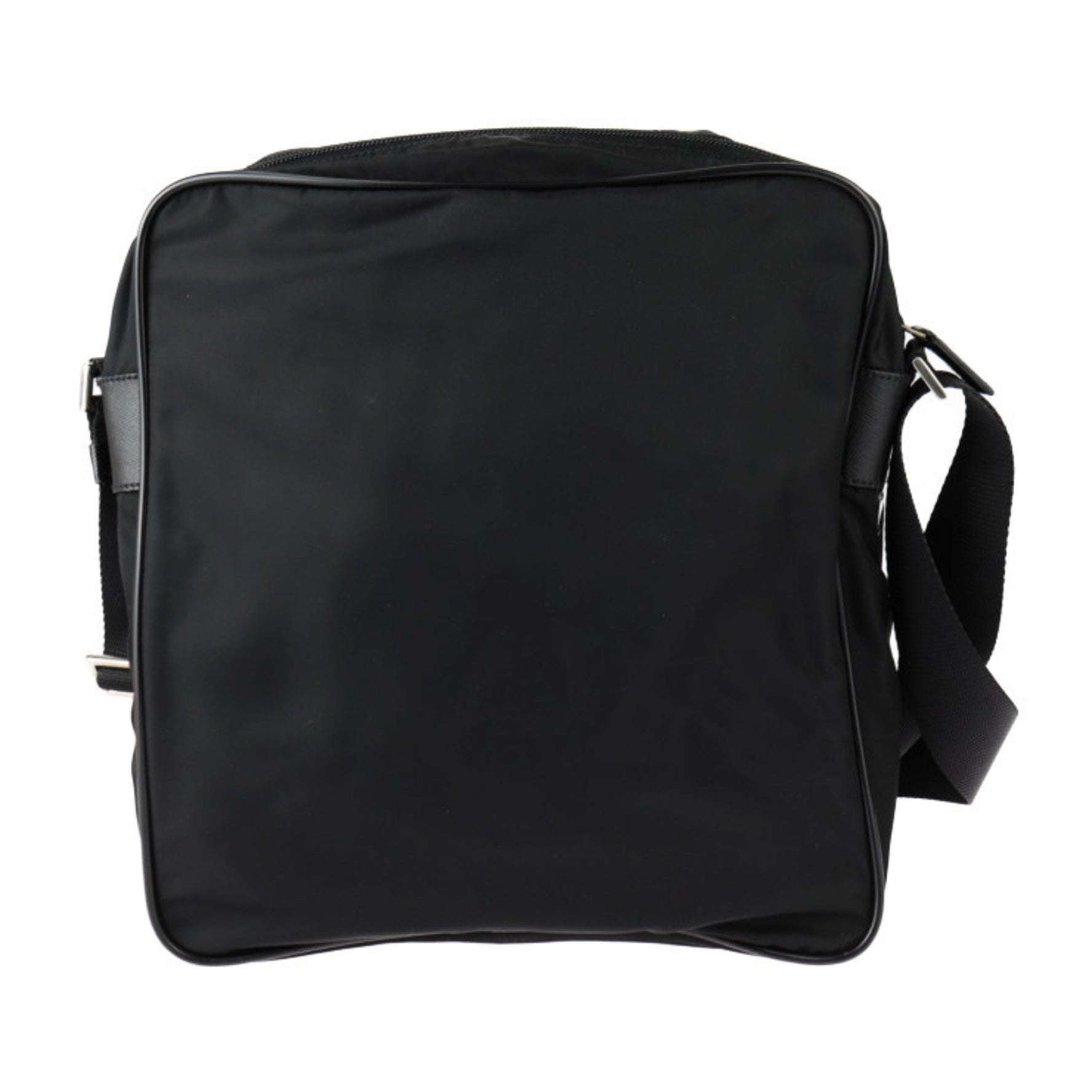 PRADA Triangle Shoulder Bag Nylon NERO Black Plate