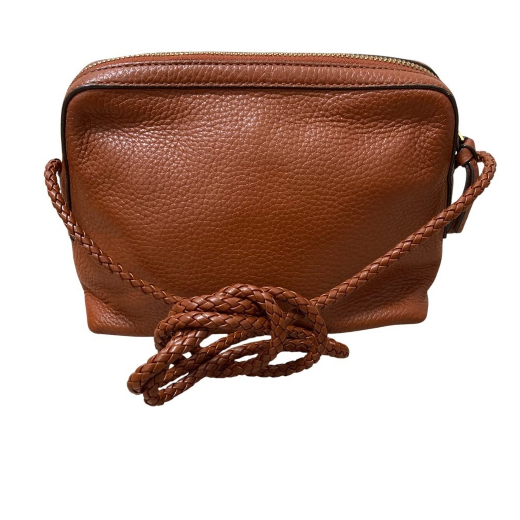 TORY BURCH Taylor Camera Bag, Leather Pochette Shoulder Brown, Women's