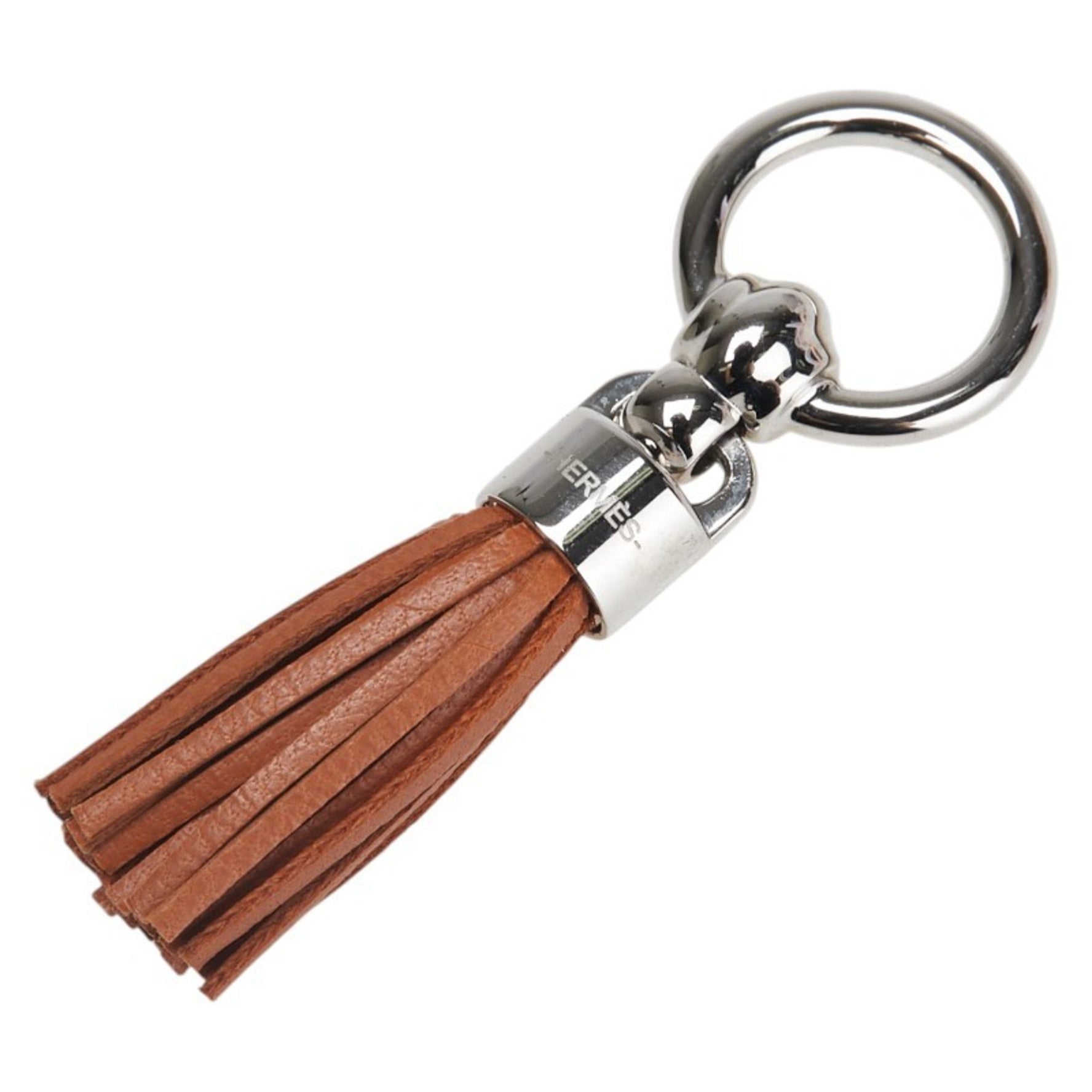 Hermès Twilly Ring, Cell Pompon, Silver Hardware, Scarf Silver, Maroon Arzan, Plated, Anneu Milo, HERMES