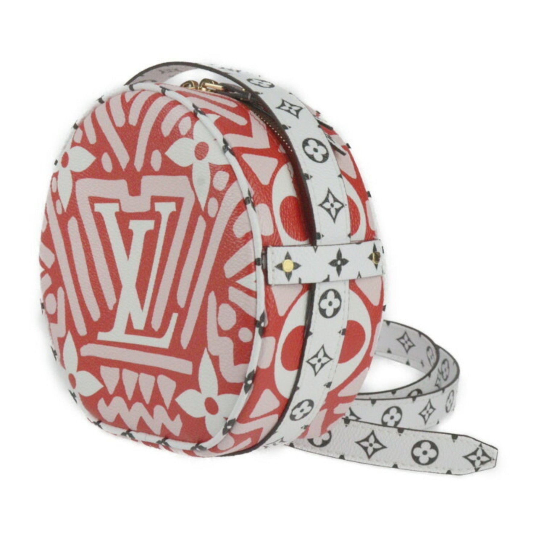 Louis Vuitton Boite Chapeau Souple LV Crafty Monogram Giant Shoulder Bag Red Pink White Black Multicolor Crossbody