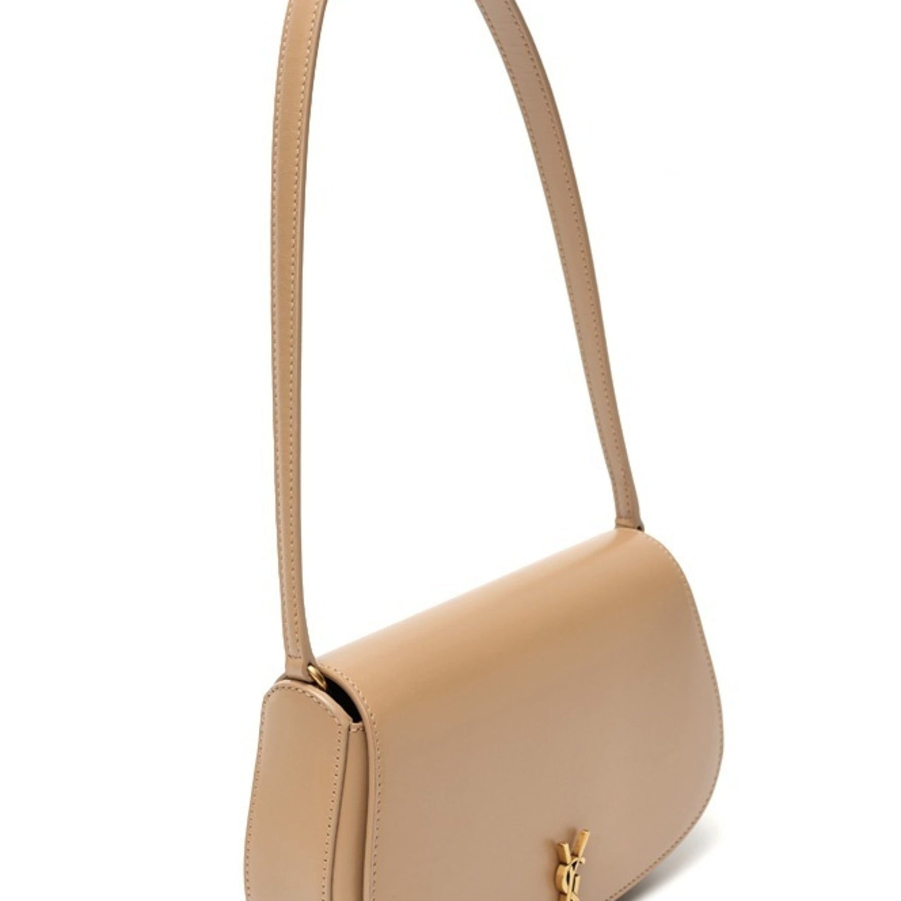 Saint Laurent Voltaire Mini Shoulder Bag Box Calfskin Greige