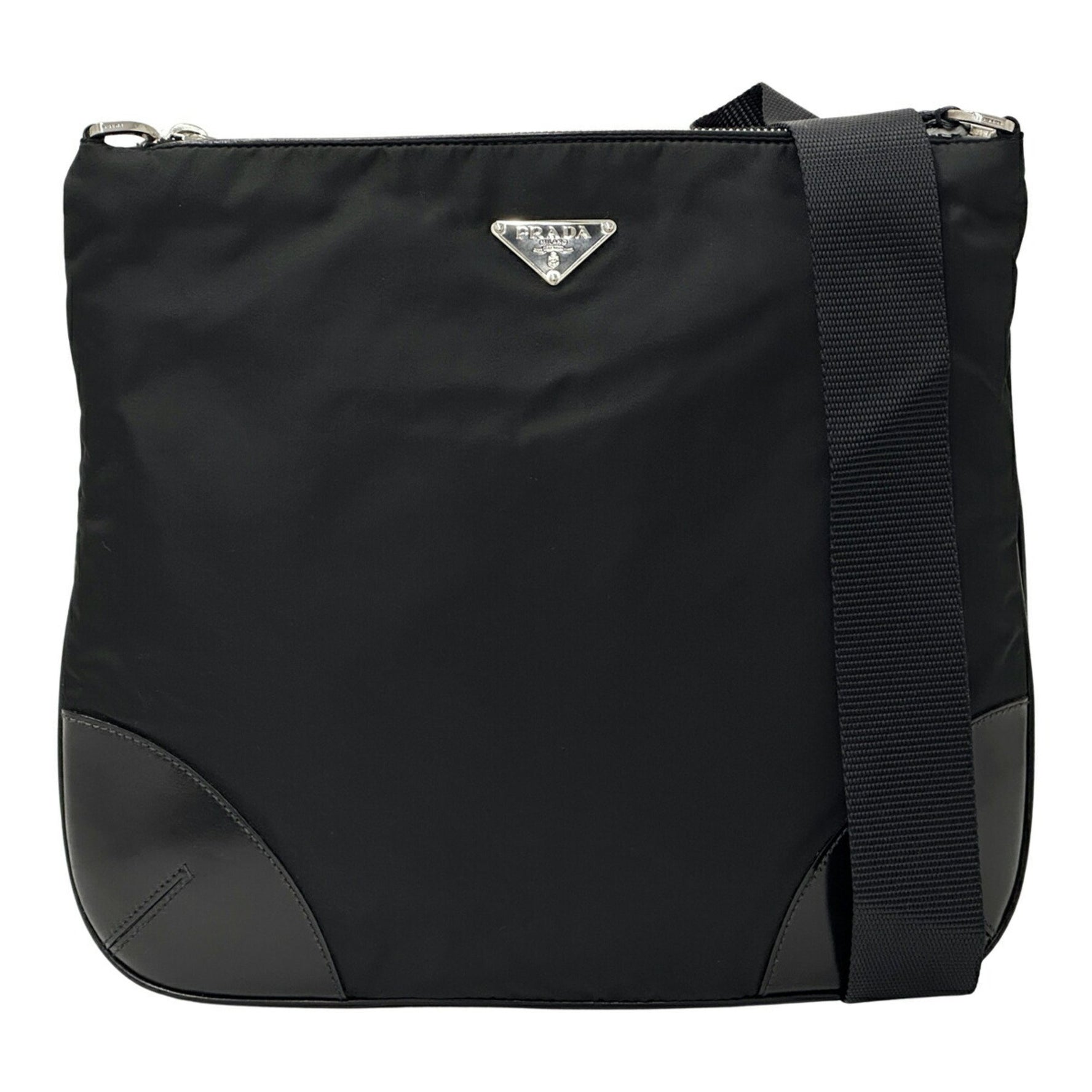 PRADA Bags and Men, Shoulder Bag, Nylon, Tessuto, Triangle
