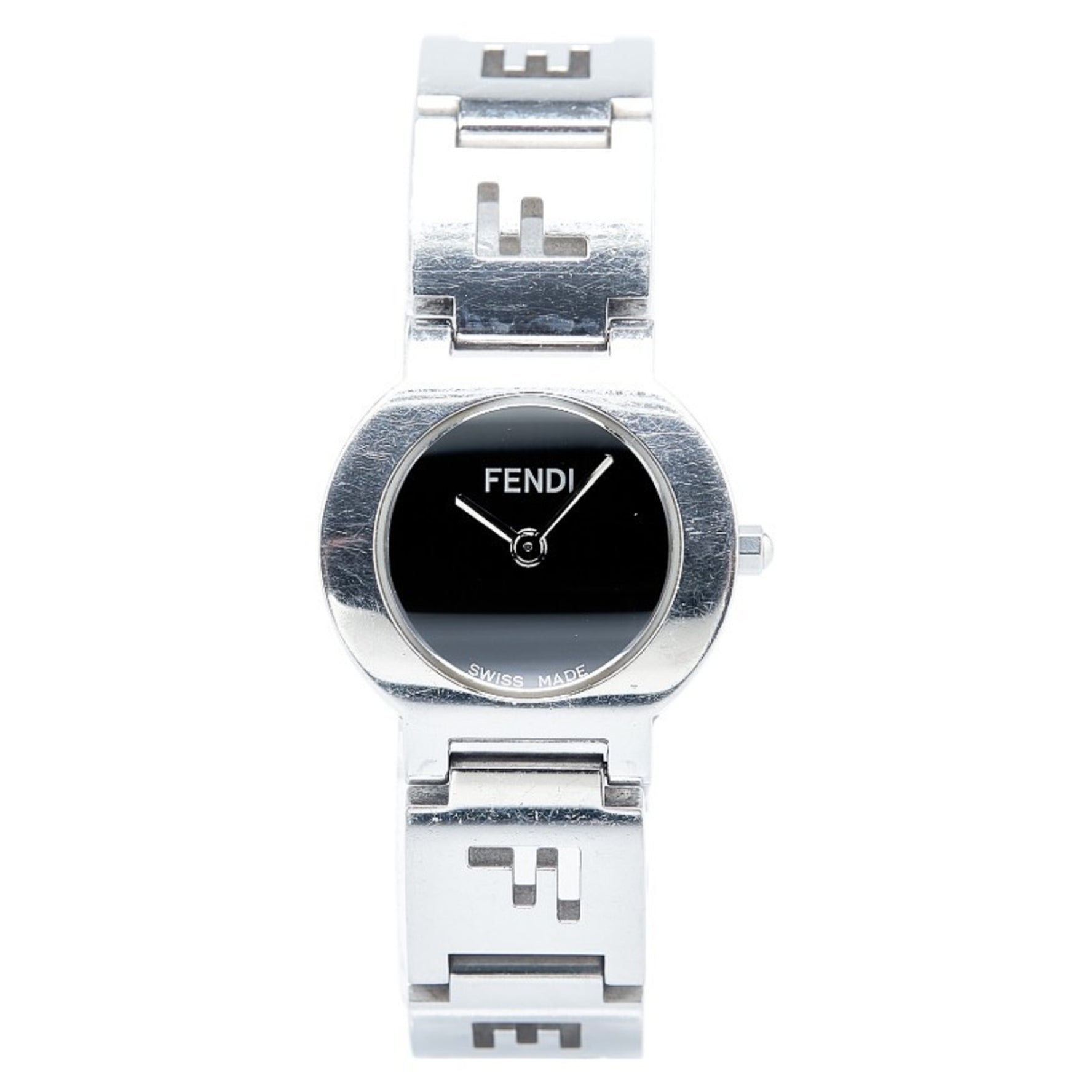 Fendi Watch Quartz Black Dial Stainless Steel