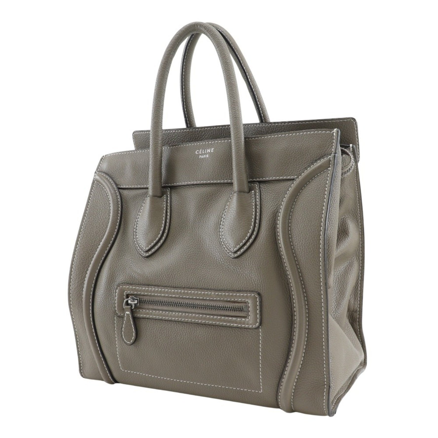 CELINE Luggage Tote Bag Leather Mini