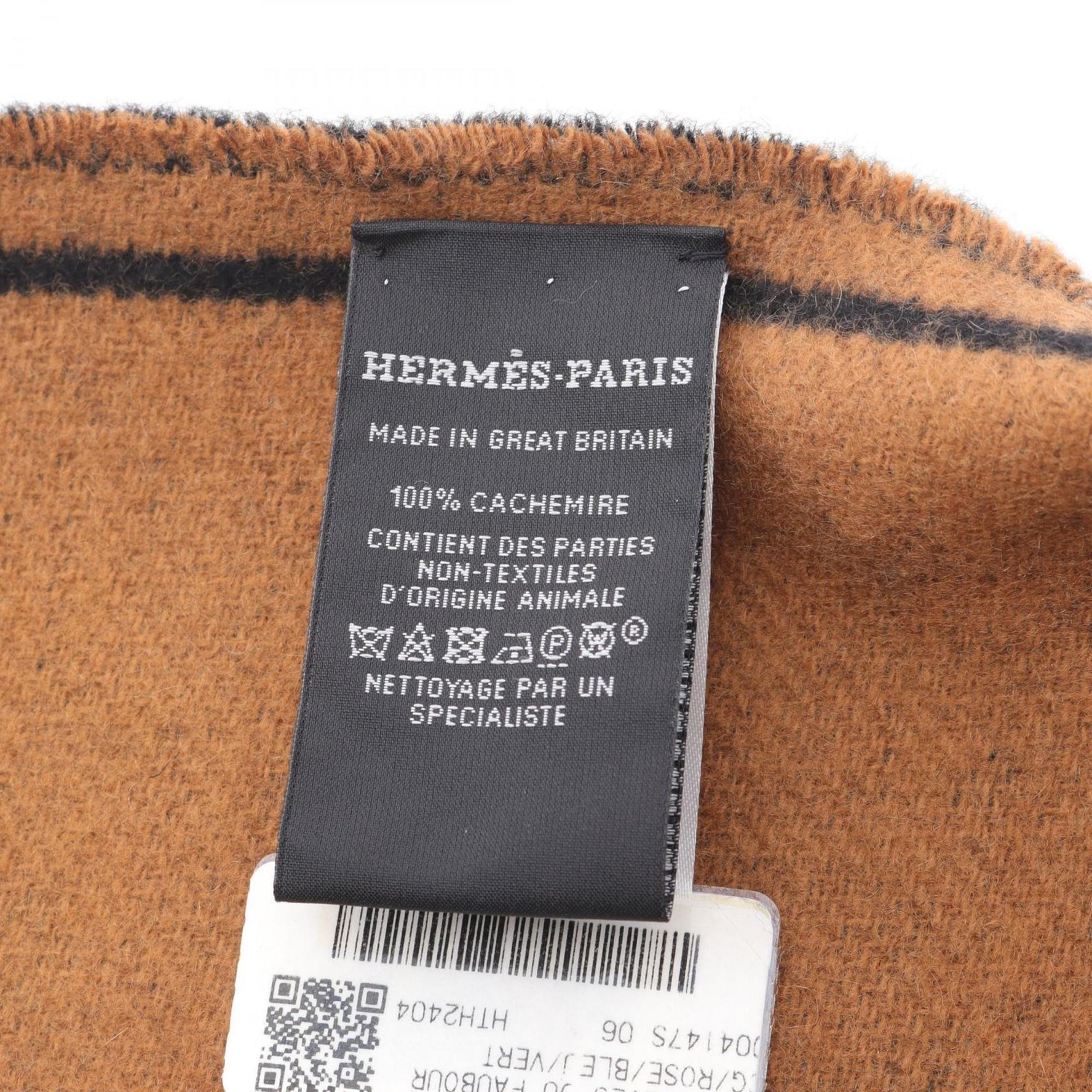 Hermes Hermès Tete a Queue scarf, cashmere, black and brown
