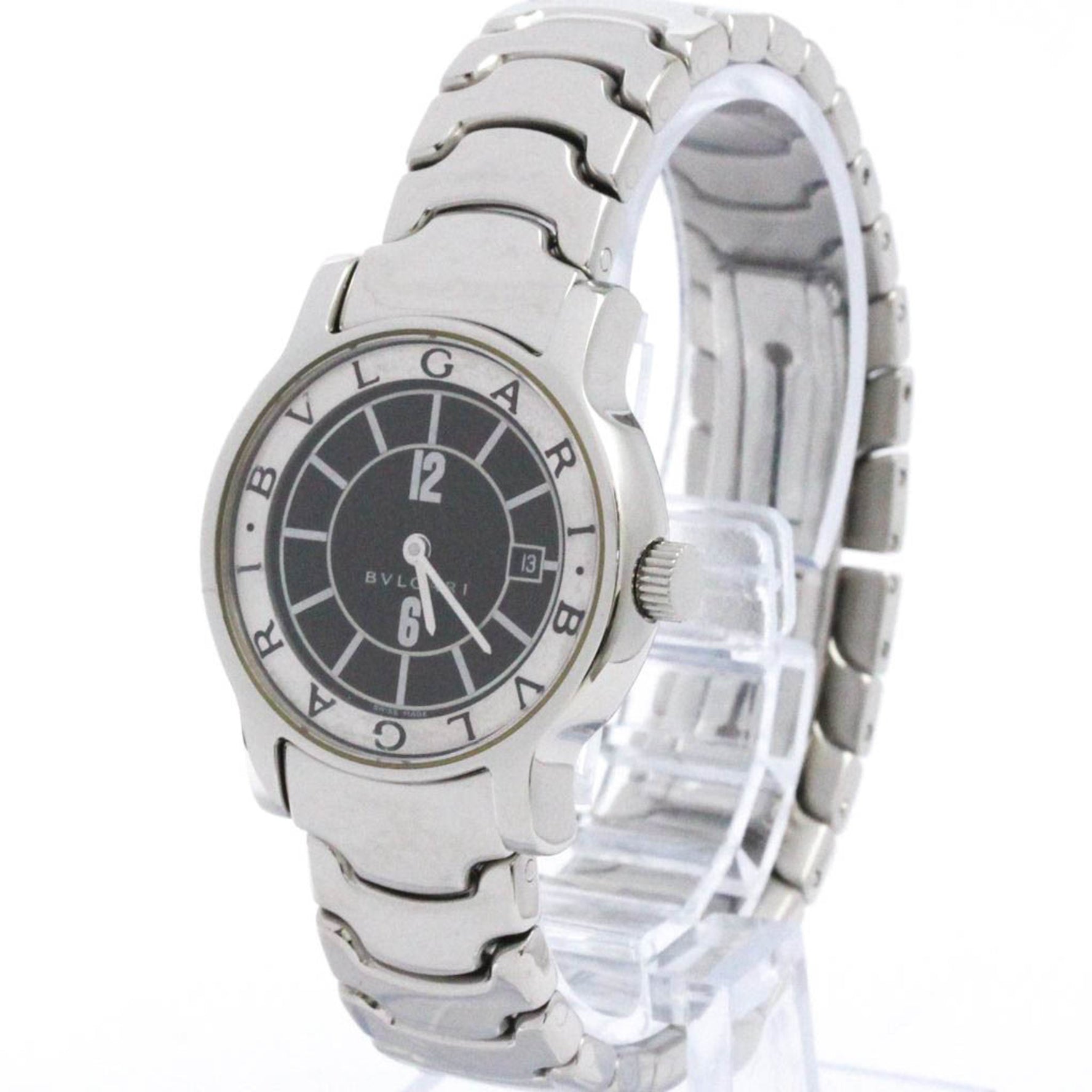BVLGARI Solotempo Steel Quartz Ladies Watch Polished