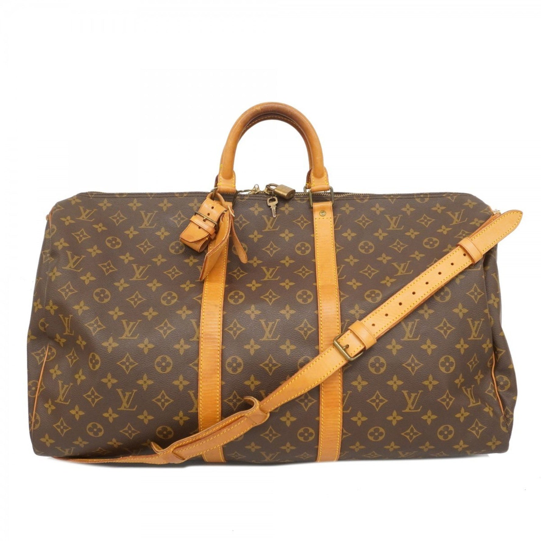 Louis Vuitton Monogram Keepall Bandouliere 55 Boston Bag Men's and