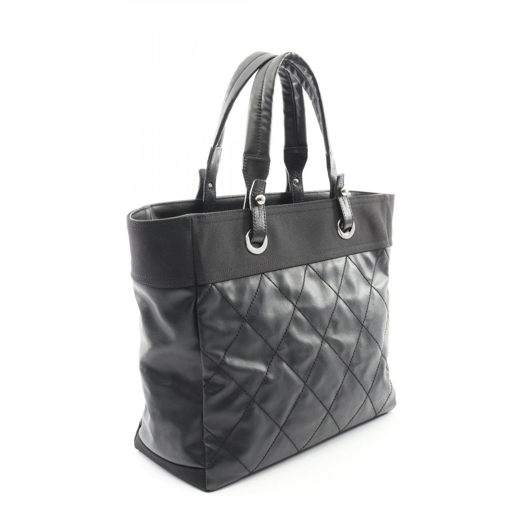 CHANEL Paris-Biarritz MM Tote Bag, Coated Canvas and Leather