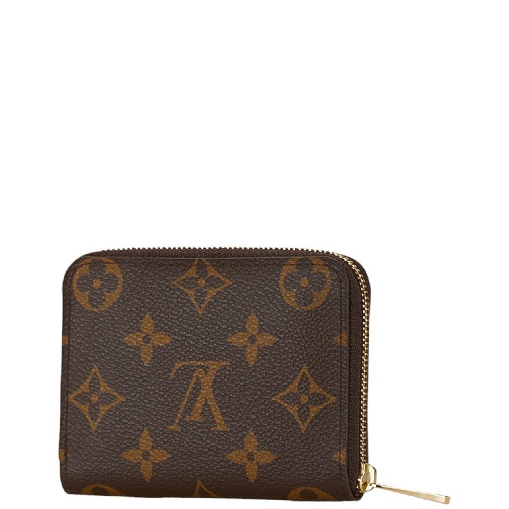 Louis Vuitton Monogram Zippy Coin Purse Case PVC Leather