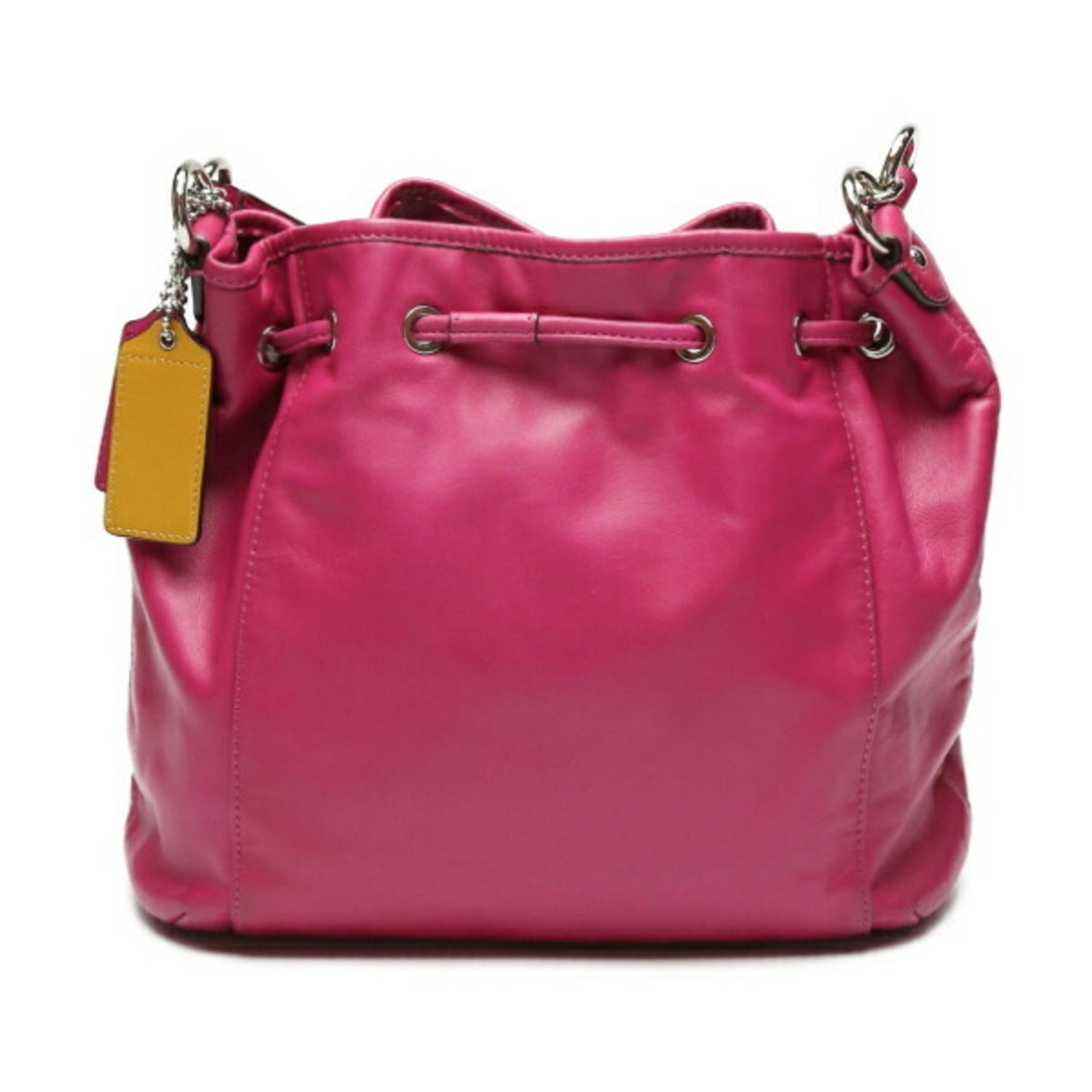 COACH Drawstring Calf Shoulder Bag