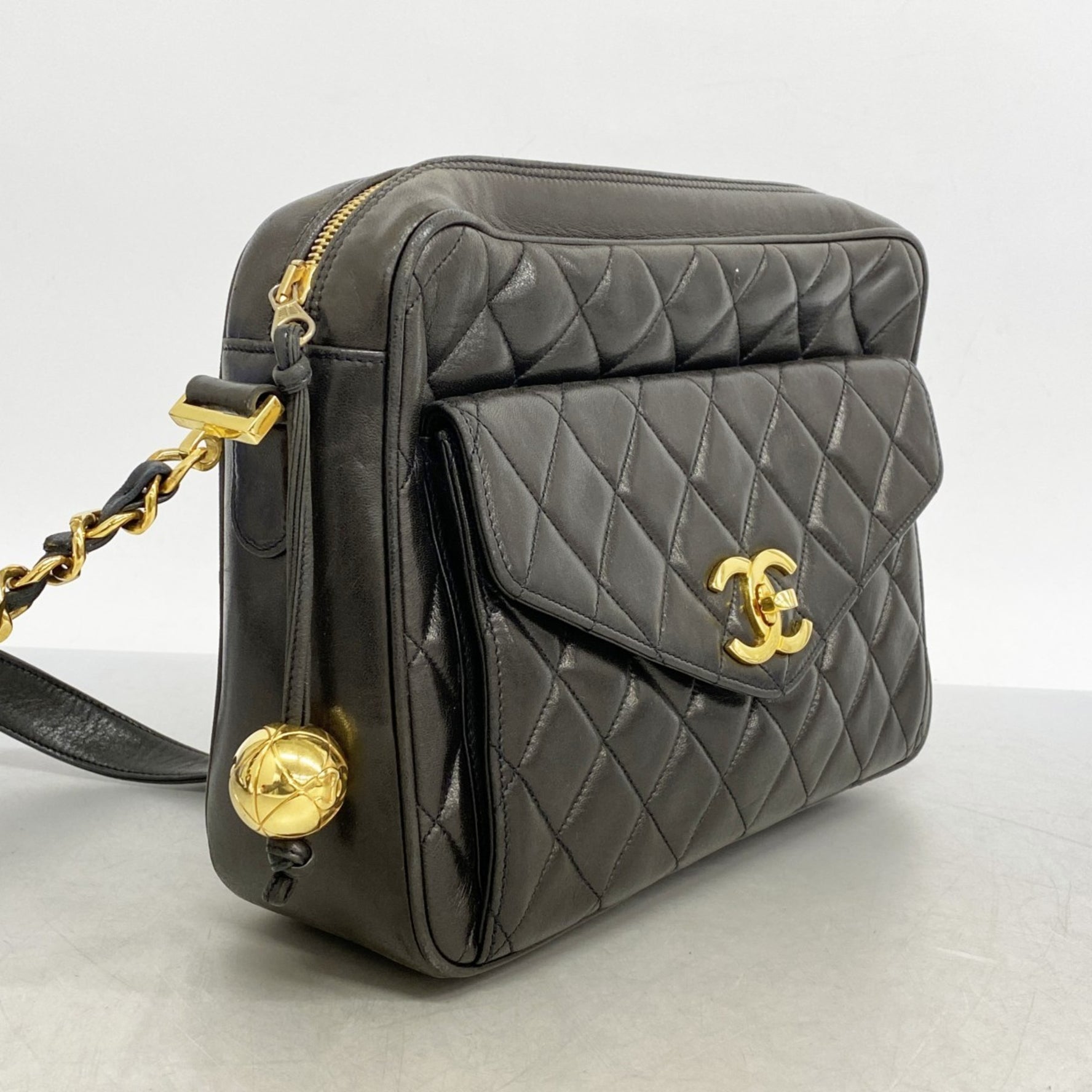 Chanel Matelasse Shoulder Bag with Chain Bag, Lambskin