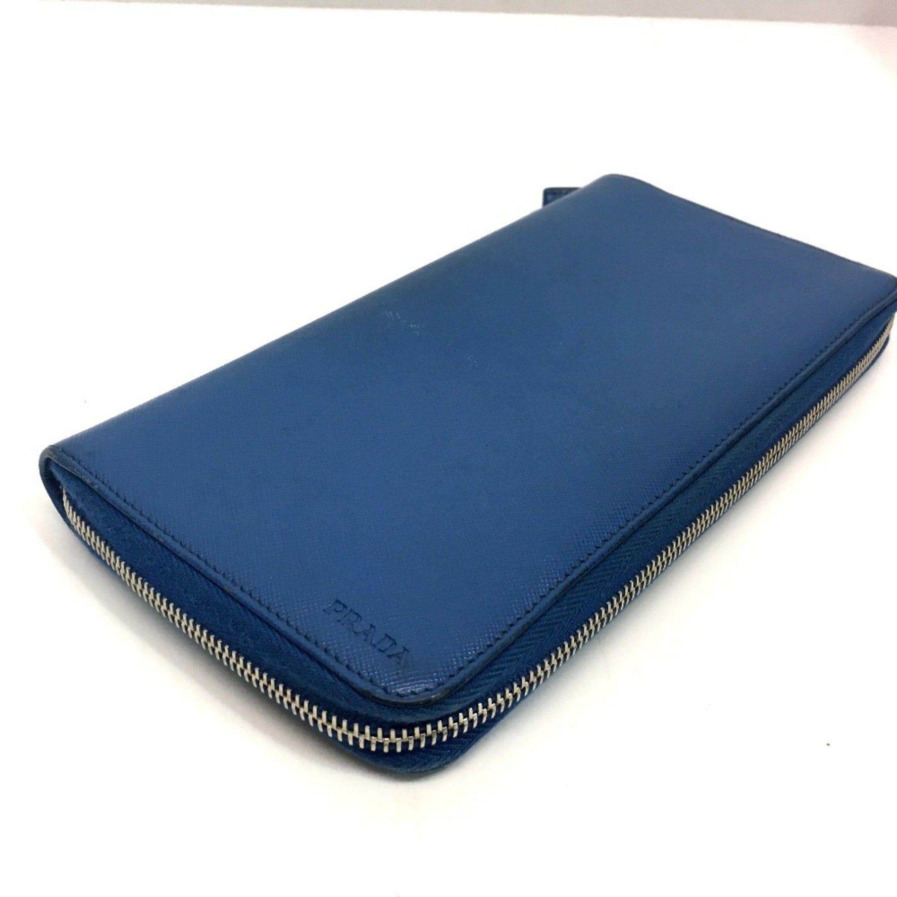 PRADA Zip Around Long Wallet Azuro