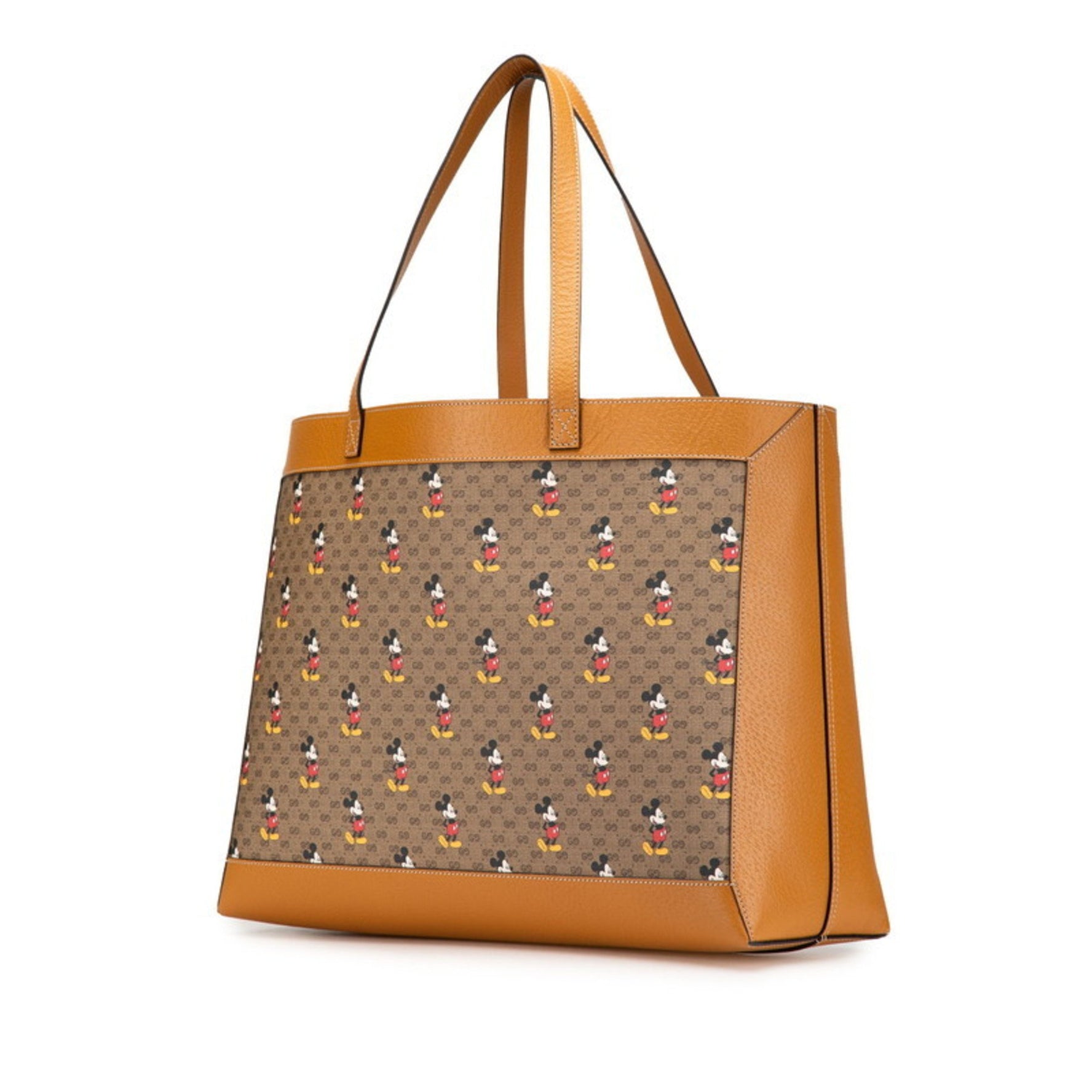 Gucci x Disney GG Supreme Medium Handbag Tote Bag Leather