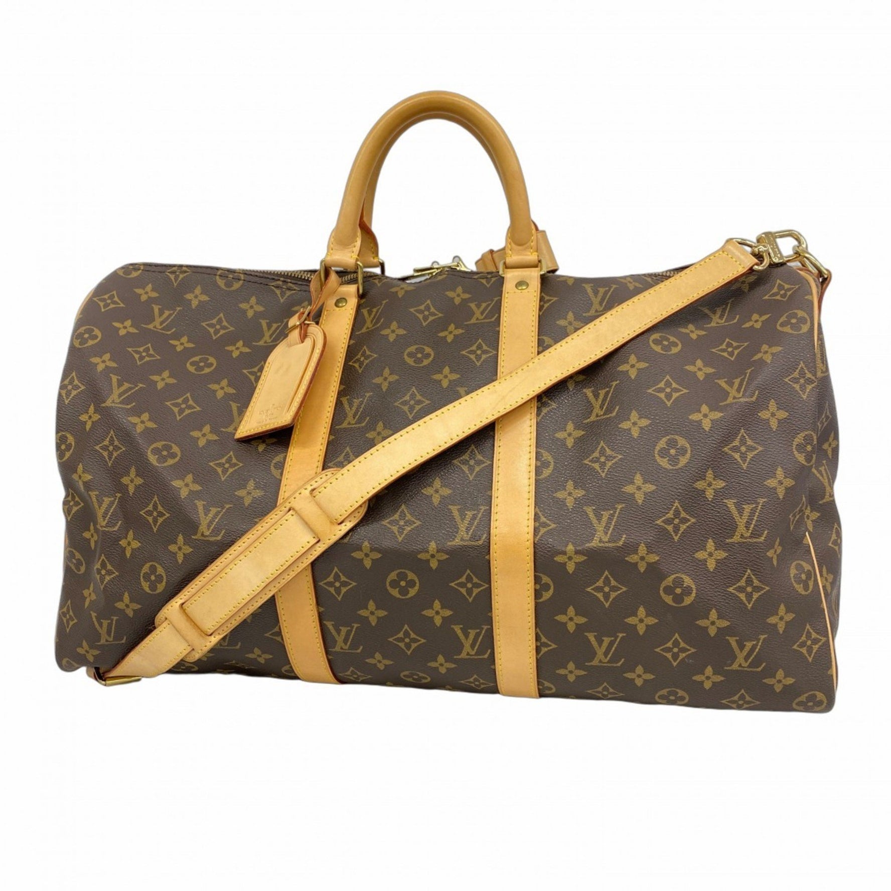 Louis Vuitton Monogram Keepall Bandouliere 50 Boston Bag Men's and