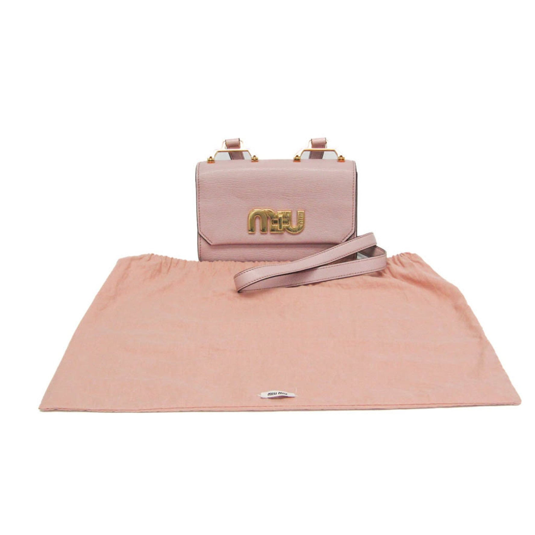 Miu Miu MADRAS Leather Shoulder Bag