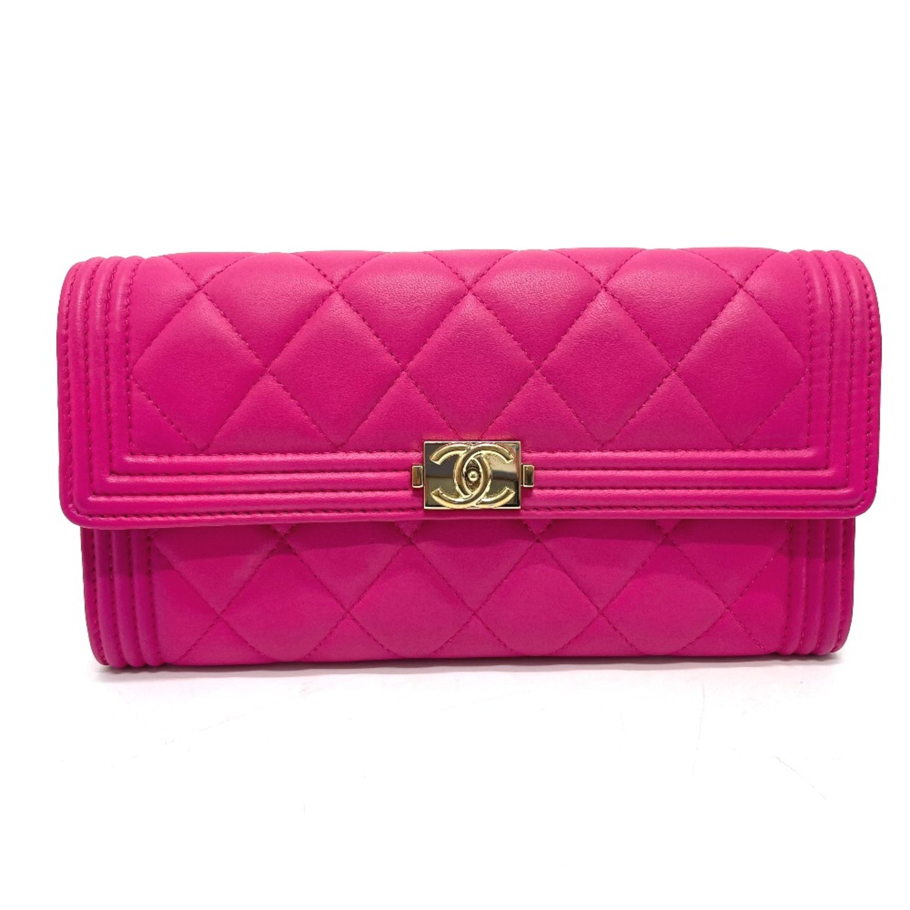 Chanel Matelasse Zip Around Long Wallet GoldHardware