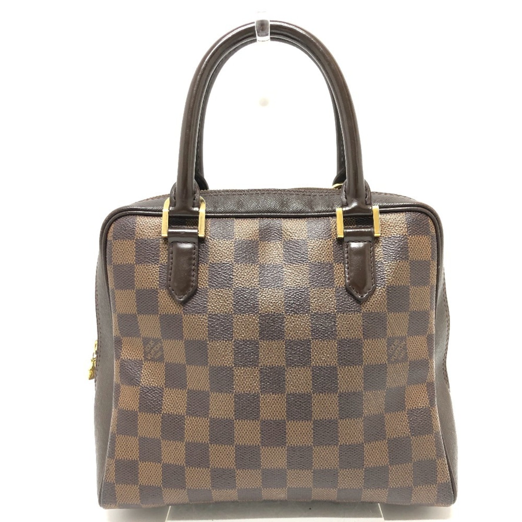 Louis Vuitton Damier Brera Bag Handbag Canvas Ebene Brown