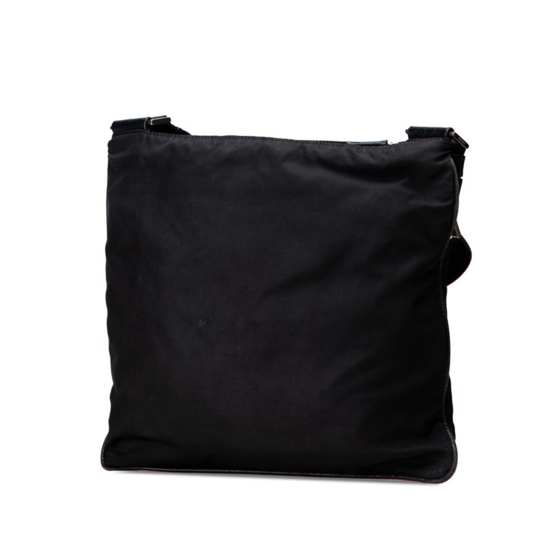 Prada Triangle Logo Plate Shoulder Bag Nylon